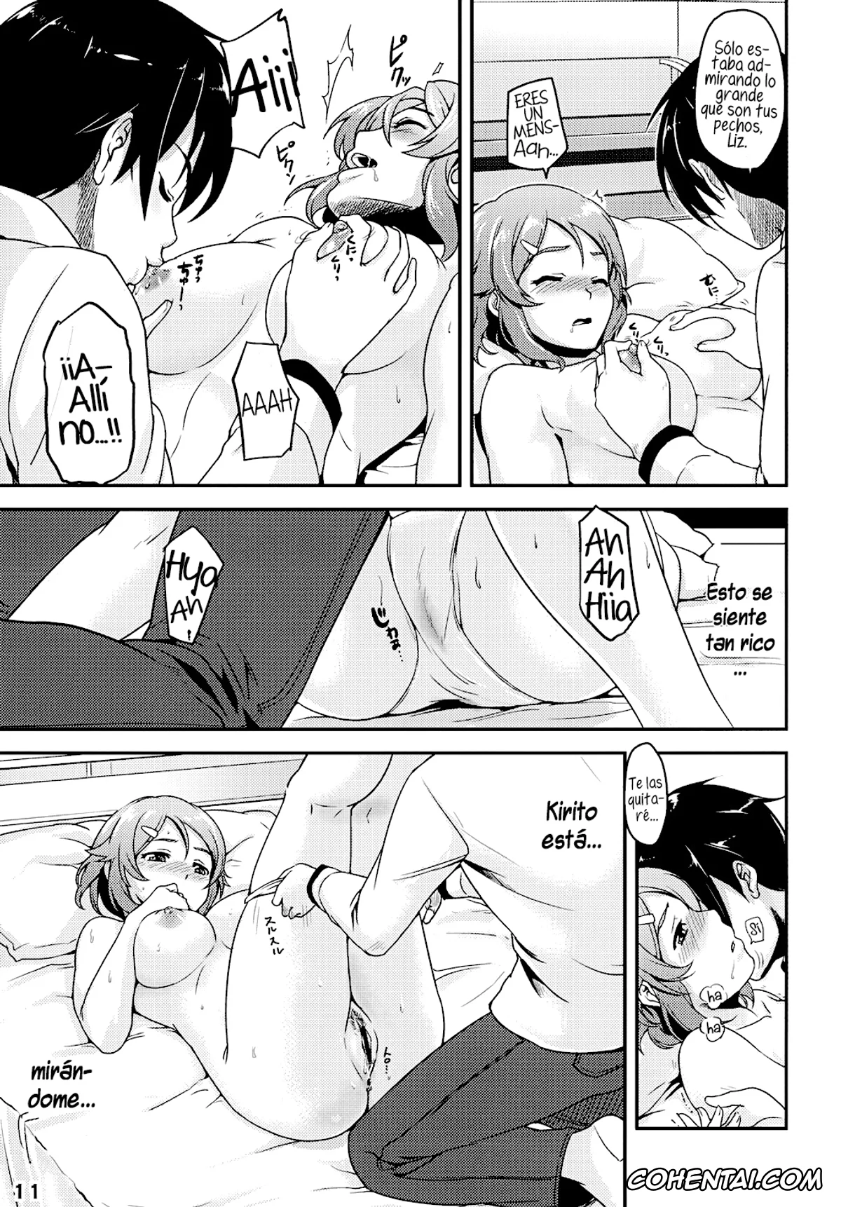 Sword Art Online porno, Kazuto Kirigaya | Kirito porno, Rika Shinozaki | Lisbeth porno, RIZ ROUND2 (Sword Art Online), pagina 11