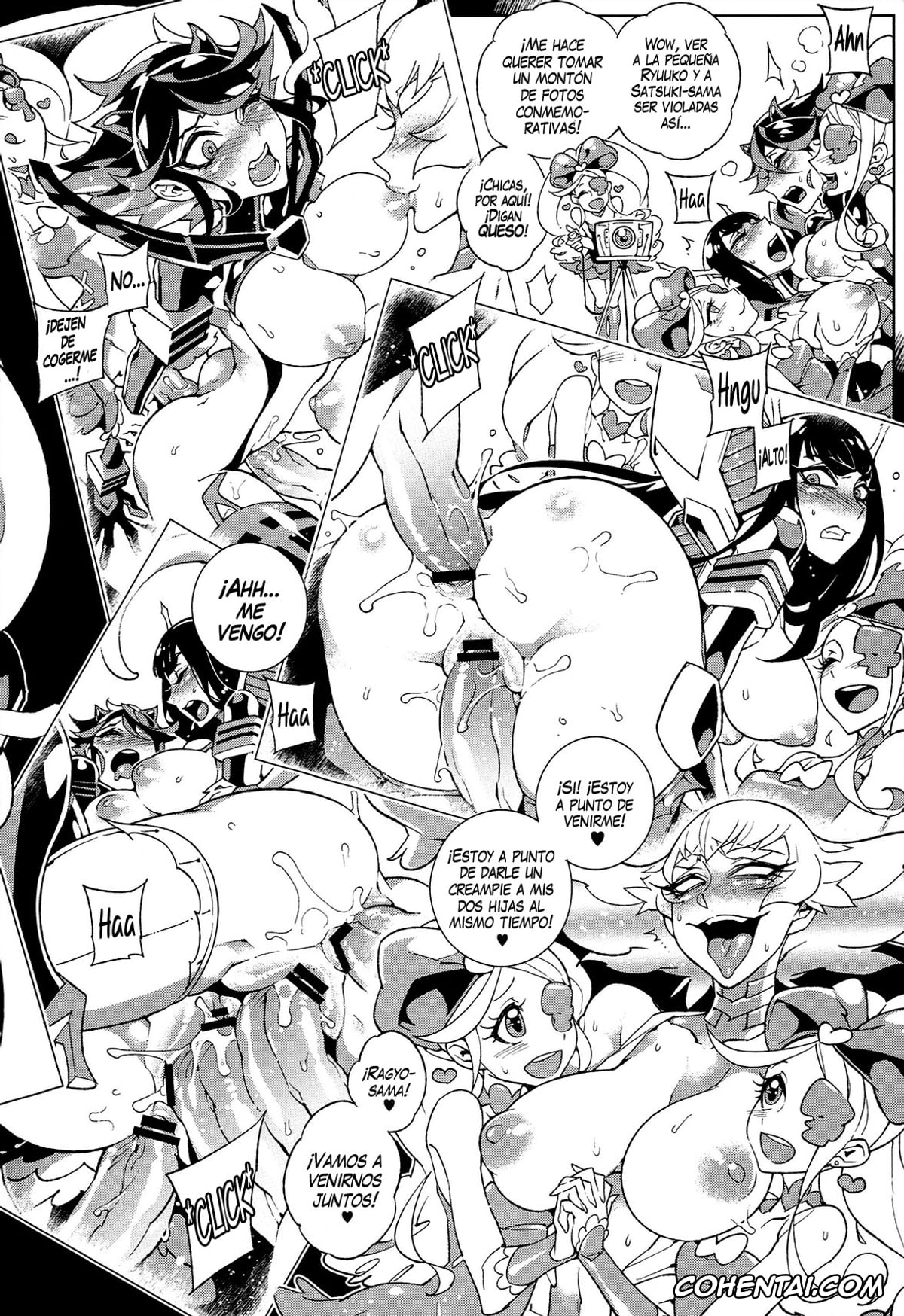 Kill la Kill xxx, Nui Harime xxx, Ragyo Kiryuuin xxx, Ryuuko Matoi xxx, Satsuki Kiryuuin xxx, KISS LOVE KISS (Kill la Kill), pagina 22