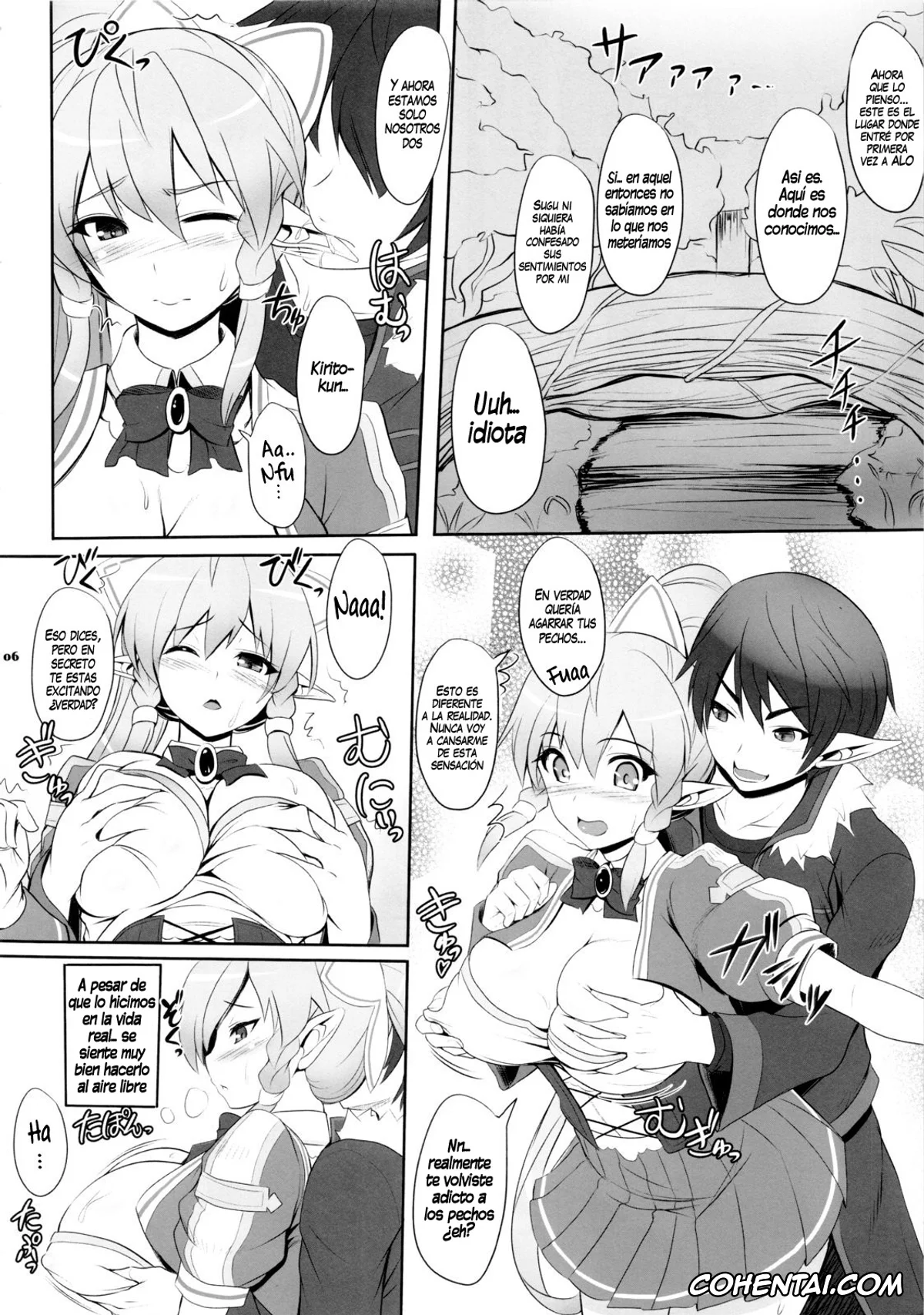 Sword Art Online porno, Kazuto Kirigaya | Kirito porno, Lyfa | Leafa porno, Motto!SAOn (Sword Art Online), pagina 5
