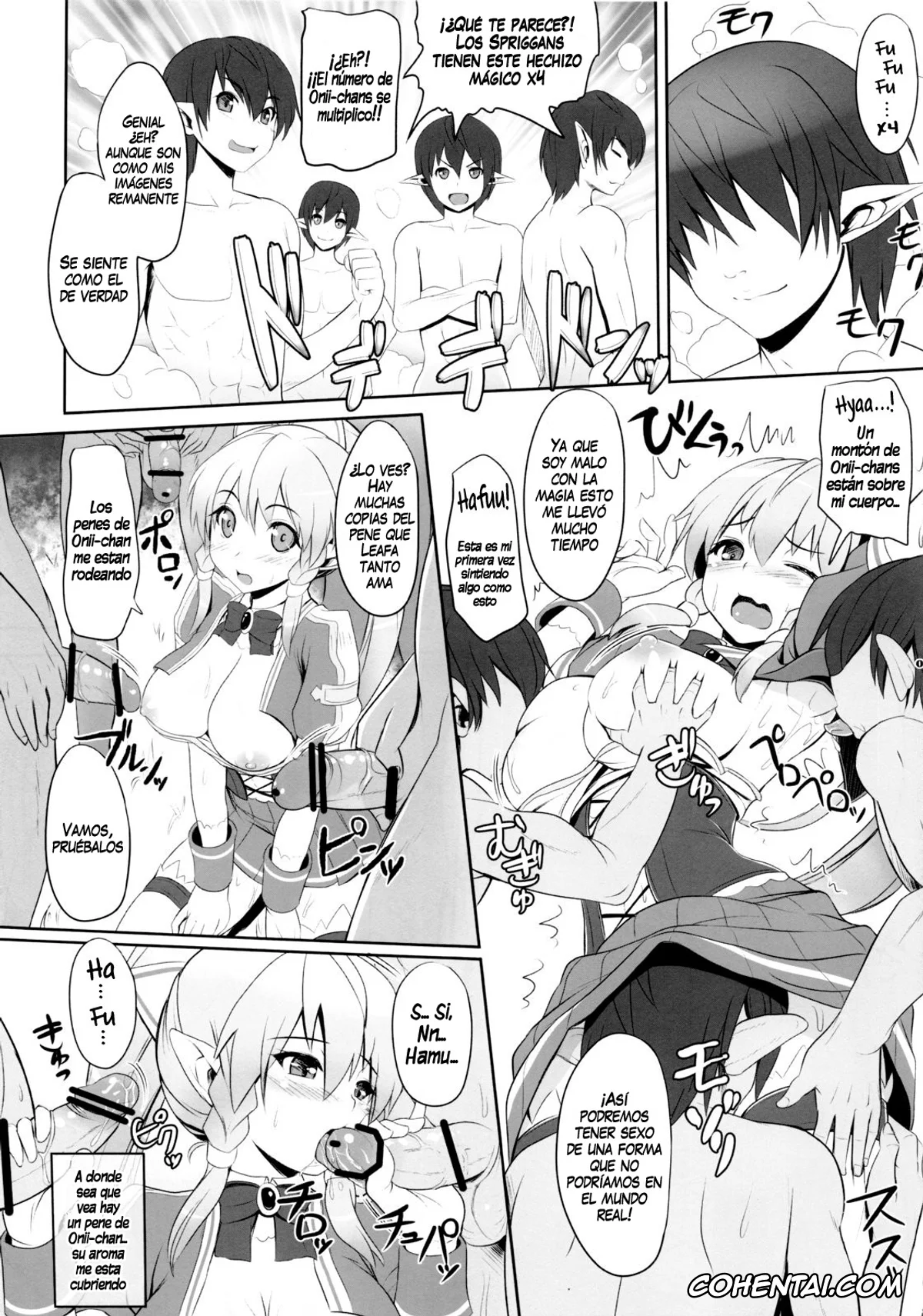 Sword Art Online porno, Kazuto Kirigaya | Kirito porno, Lyfa | Leafa porno, Motto!SAOn (Sword Art Online), pagina 8