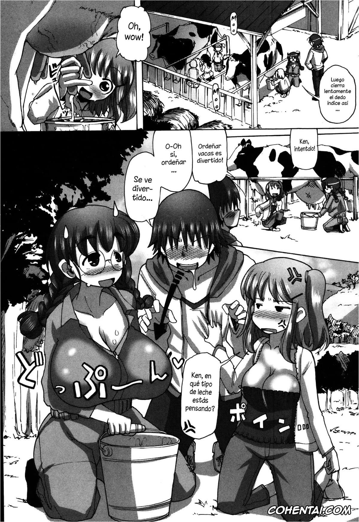 Revistas porno, COMIC Shingeki porno, Mitsuko-chan no nyuugyuu taiken-ki (COMIC Shingeki 2013-02), pagina 2