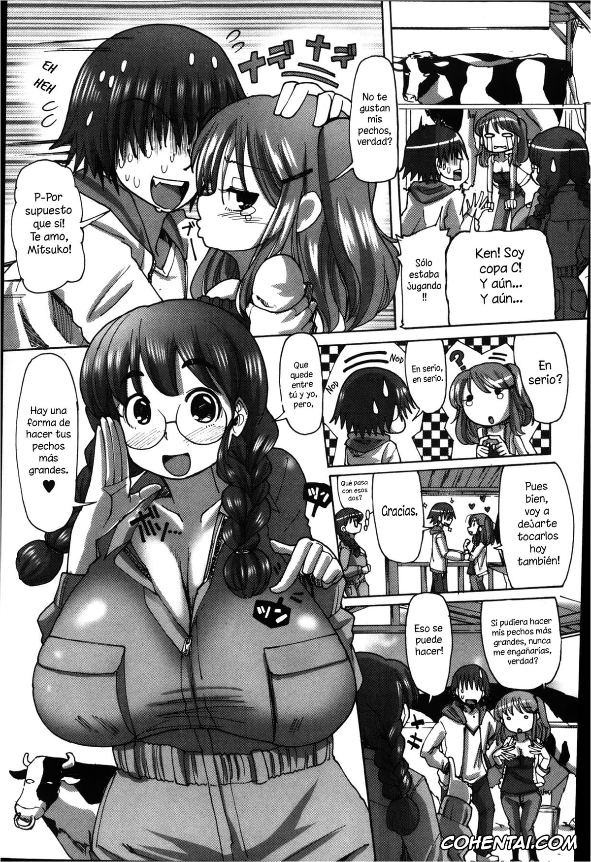 Revistas hentai, COMIC Shingeki hentai, Mitsuko-chan no nyuugyuu taiken-ki (COMIC Shingeki 2013-02), pagina 3