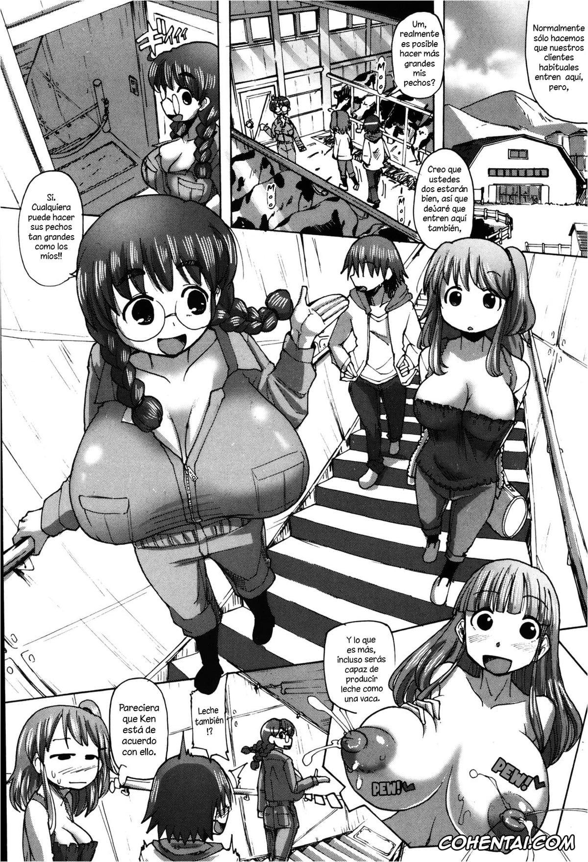 Revistas xxx, COMIC Shingeki xxx, Mitsuko-chan no nyuugyuu taiken-ki (COMIC Shingeki 2013-02), pagina 4