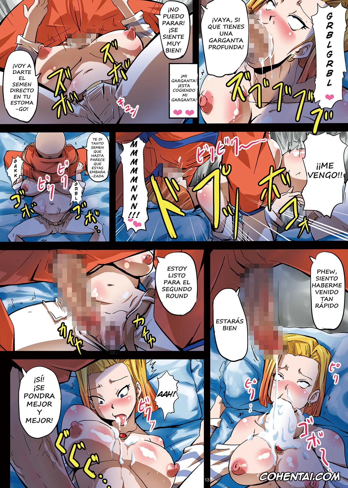 Dragon Ball Z porno, Android 18 porno, Bulma Briefs porno, Krillin porno, 18-gou Sei Dorei Keikaku -Bulma to Krillin no Kyoubou de 18-gou ga Ochiru Made- (Dragon Ball Z), pagina 14