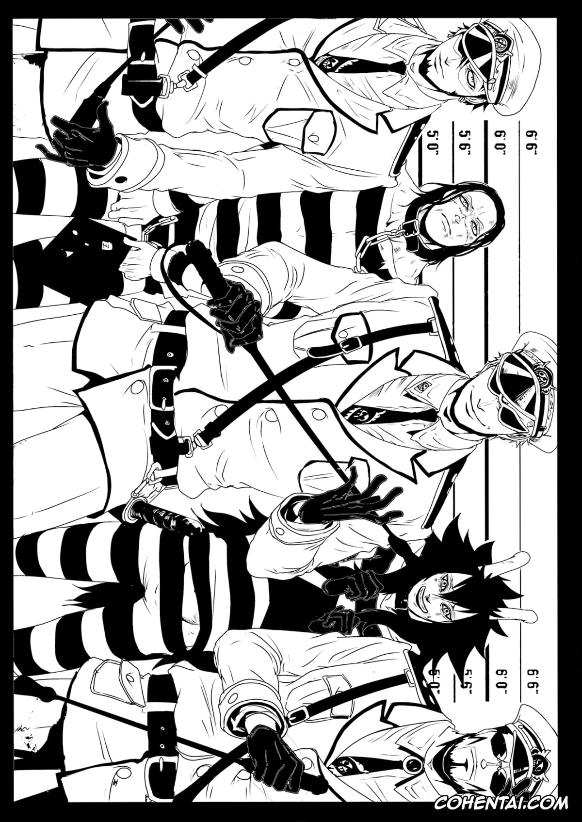 One Piece xxx, Caesar Clown xxx, Crocodile xxx, Donquixote Doflamingo xxx, Trafalgar Law xxx, THE OFFENDERS (One Piece), pagina 4