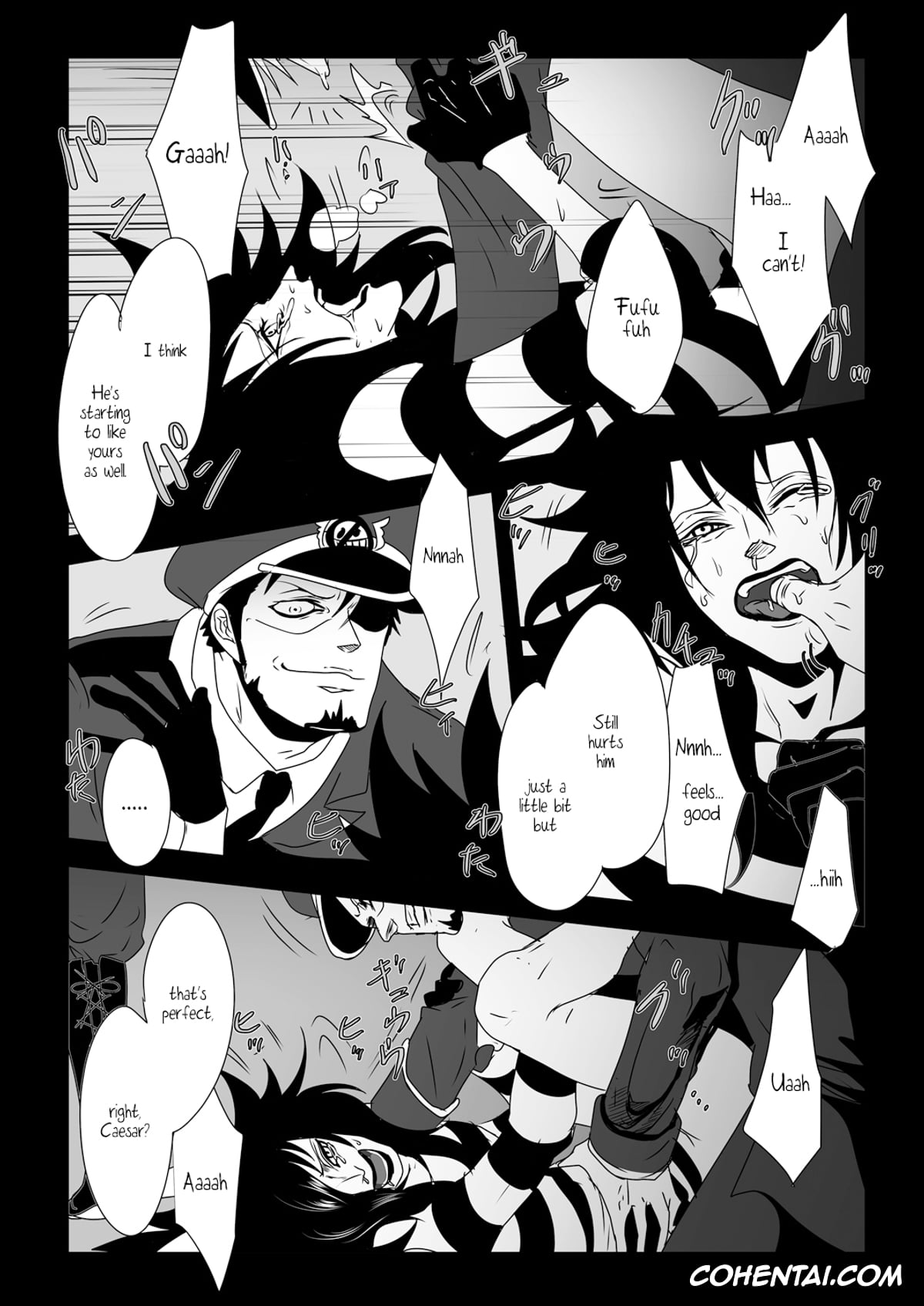 One Piece xxx, Caesar Clown xxx, Crocodile xxx, Donquixote Doflamingo xxx, Trafalgar Law xxx, THE OFFENDERS (One Piece), pagina 25