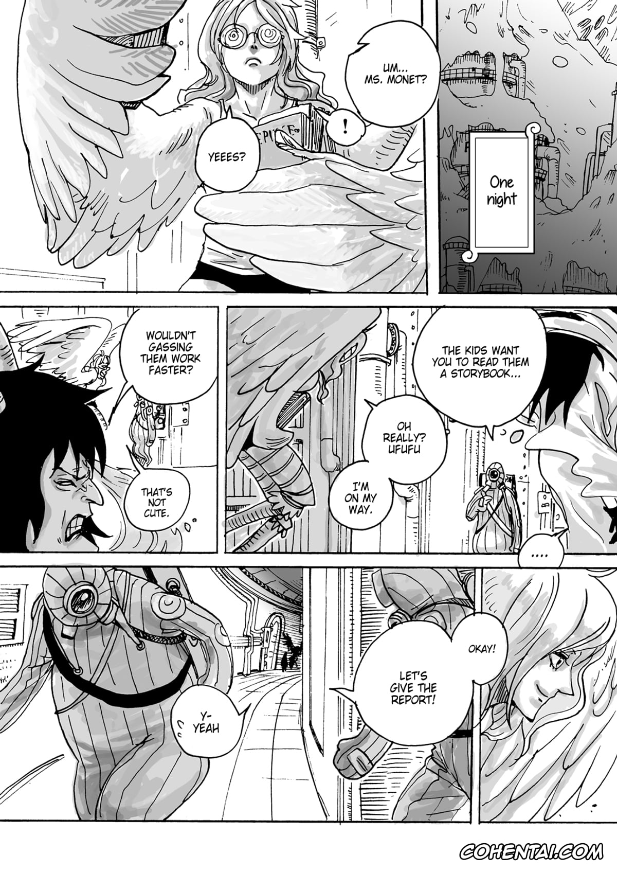 One Piece xxx, Caesar Clown xxx, Crocodile xxx, Donquixote Doflamingo xxx, Trafalgar Law xxx, THE OFFENDERS (One Piece), pagina 34