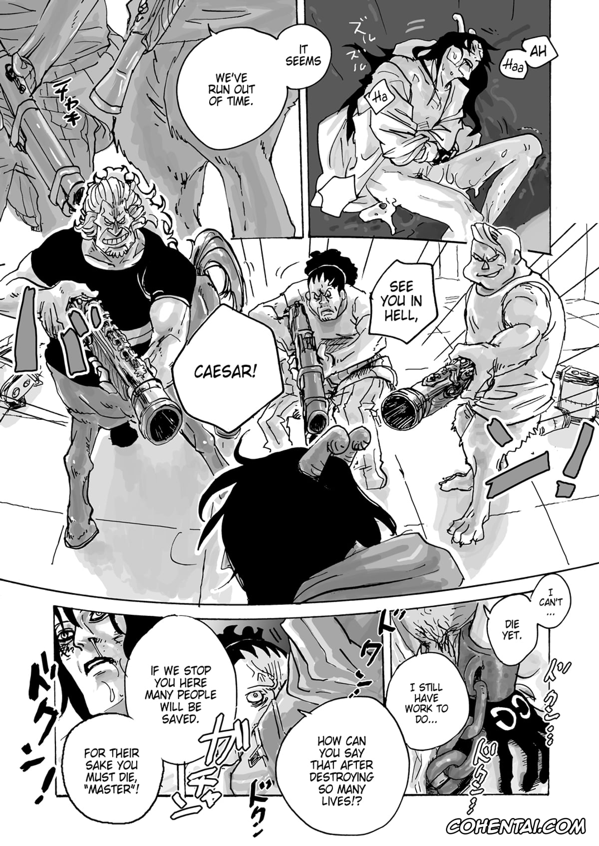 One Piece hentai, Caesar Clown hentai, Crocodile hentai, Donquixote Doflamingo hentai, Trafalgar Law hentai, THE OFFENDERS (One Piece), pagina 54
