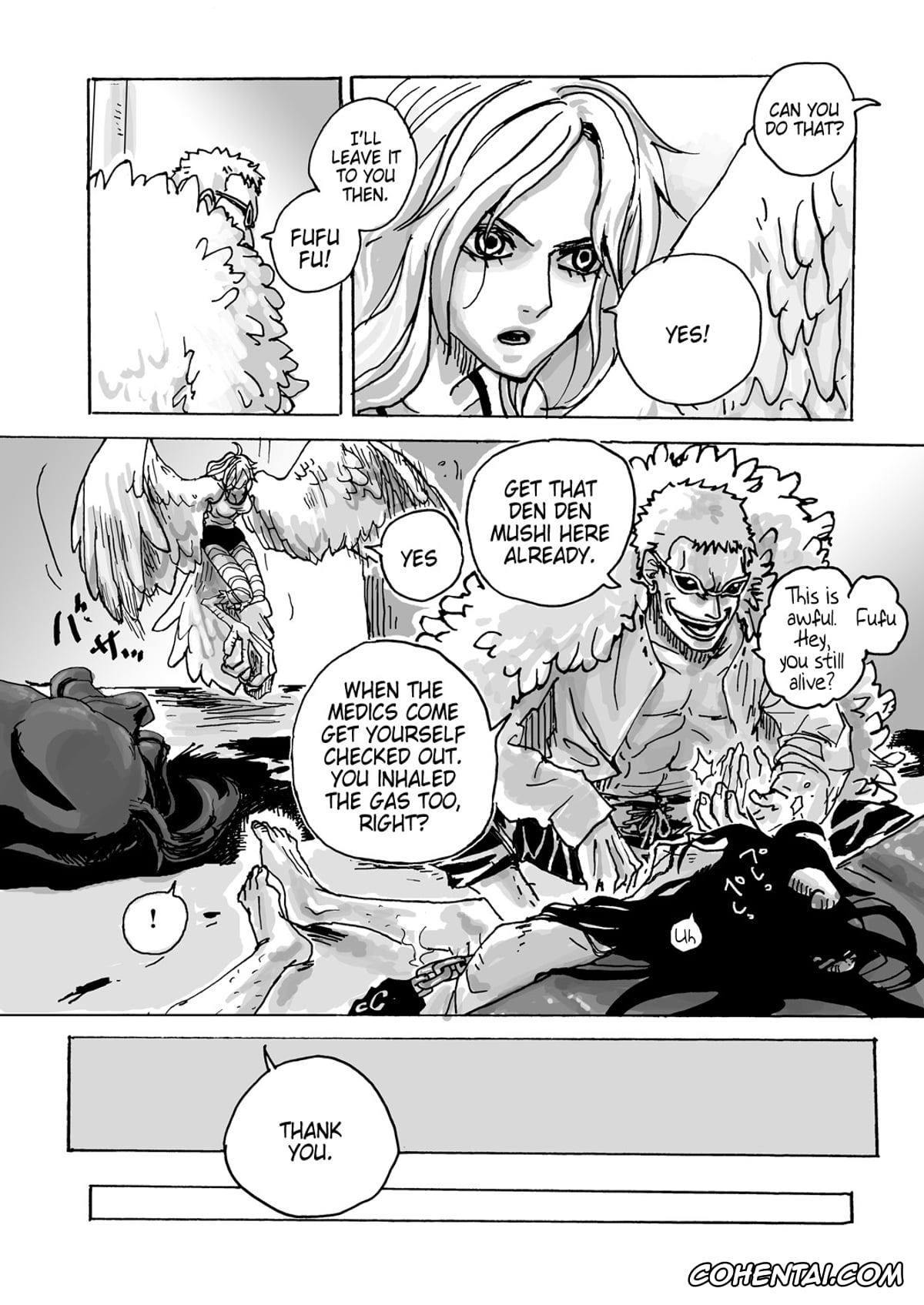 One Piece porno, Caesar Clown porno, Crocodile porno, Donquixote Doflamingo porno, Trafalgar Law porno, THE OFFENDERS (One Piece), pagina 59