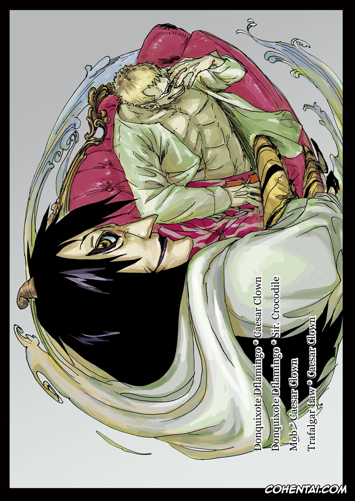 One Piece hentai, Caesar Clown hentai, Crocodile hentai, Donquixote Doflamingo hentai, Trafalgar Law hentai, THE OFFENDERS (One Piece), pagina 75