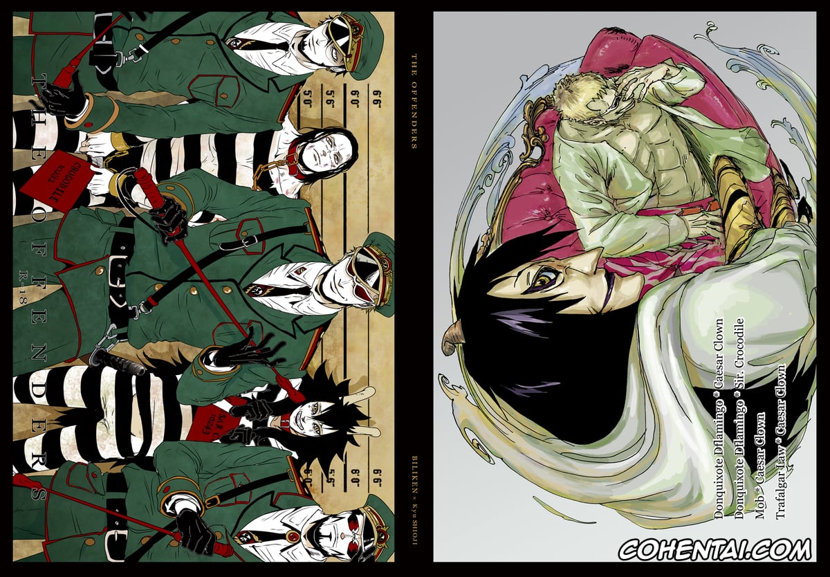 One Piece porno, Caesar Clown porno, Crocodile porno, Donquixote Doflamingo porno, Trafalgar Law porno, THE OFFENDERS (One Piece), pagina 77