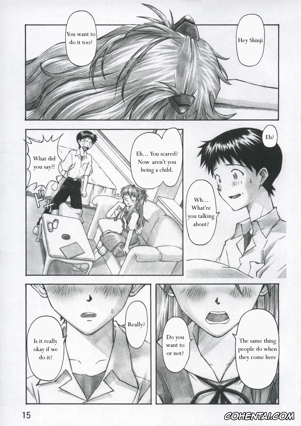 Neon Genesis Evangelion porno, Asuka Langley Soryu porno, Shinji Ikari porno, ASUKA TRIAL (Neon Genesis Evangelion), pagina 14