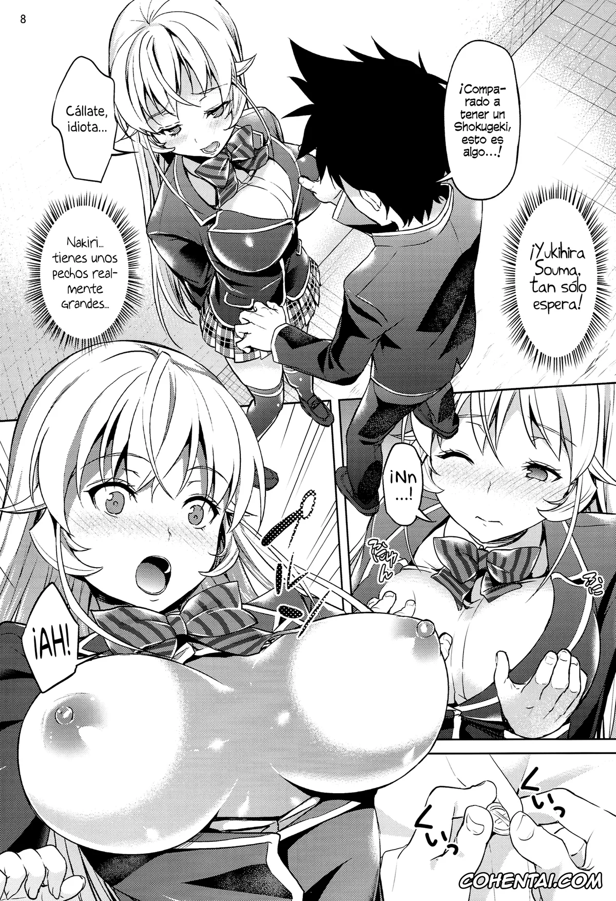 Shokugeki no Soma porno, Erina Nakiri porno, Souma Yukihira porno, Haitenaino? Erina-sama! (Shokugeki no Soma), pagina 8