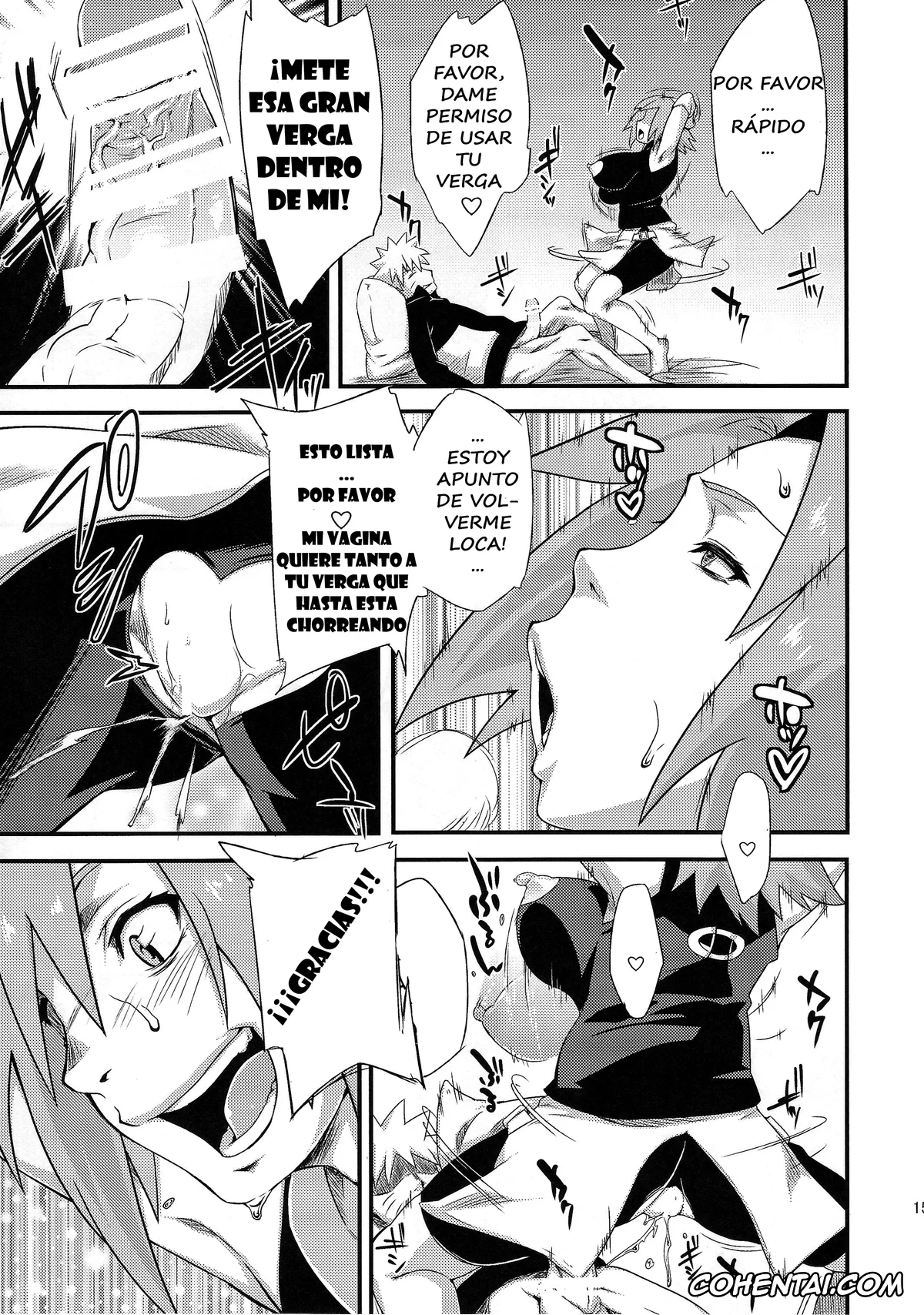 NARUTO porno, Naruto Uzumaki porno, Sakura Haruno porno, Saboten Nindou 3 (Naruto), pagina 14