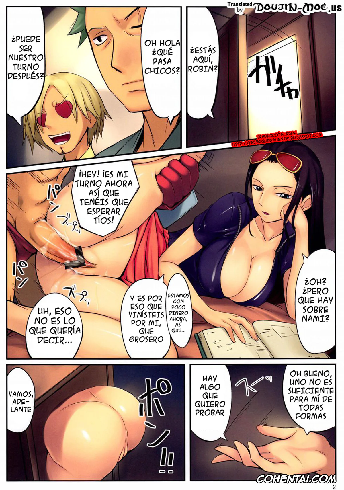 One Piece porno, Franky porno, Nico Robin porno, Roronoa Zoro porno, Sanji Vinsmoke porno, ROB (One Piece), pagina 2