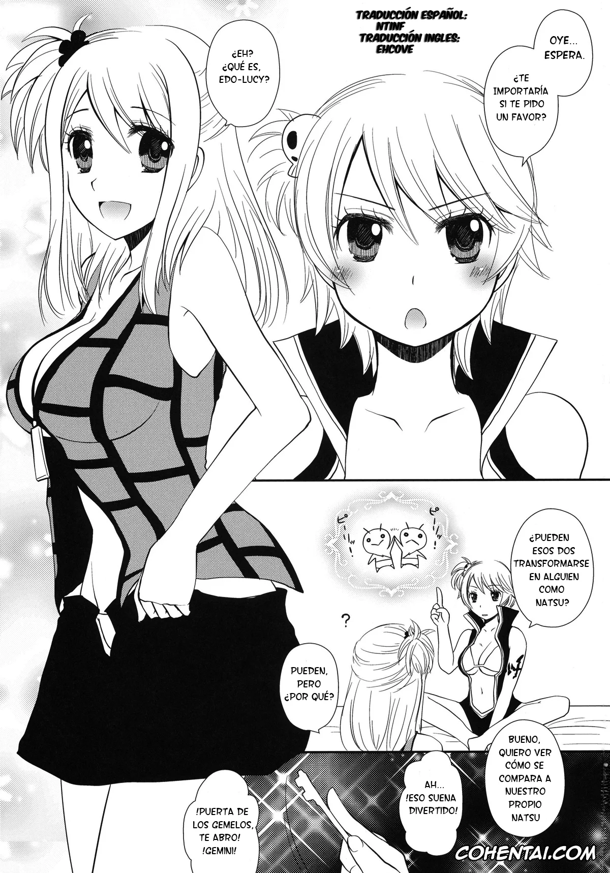Fairy Tail hentai, Lucy Ashley hentai, Lucy Heartfilia hentai, Mirajane Strauss hentai, Natsu Dragneel hentai, Double Lucy (Fairy Tail), pagina 3