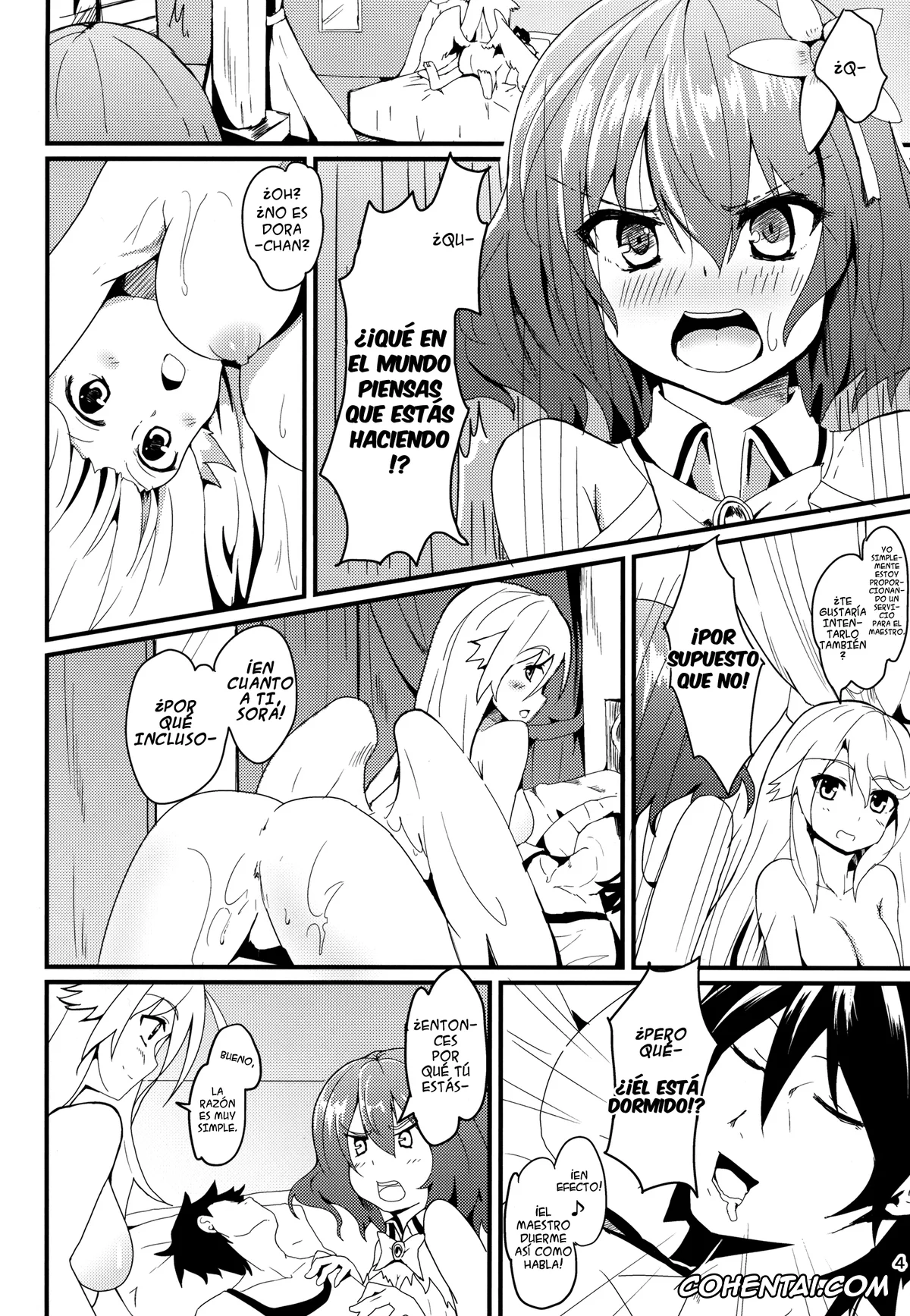 No Game No Life xxx, Jibril xxx, Sora xxx, Stephanie Dola xxx, Jibril to Steph no Gohoushi Shitemita! (No Game No Life), pagina 4
