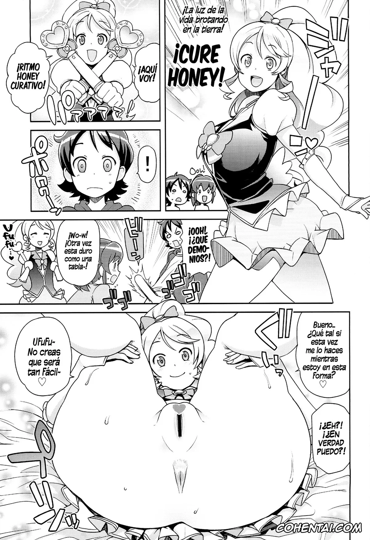Happinesscharge Precure porno, Cure Honey | Yuko Omori porno, Cure Lovely | Megumi Aino porno, Chibikko Bitch Full charge (HappinessCharge Precure!), pagina 14
