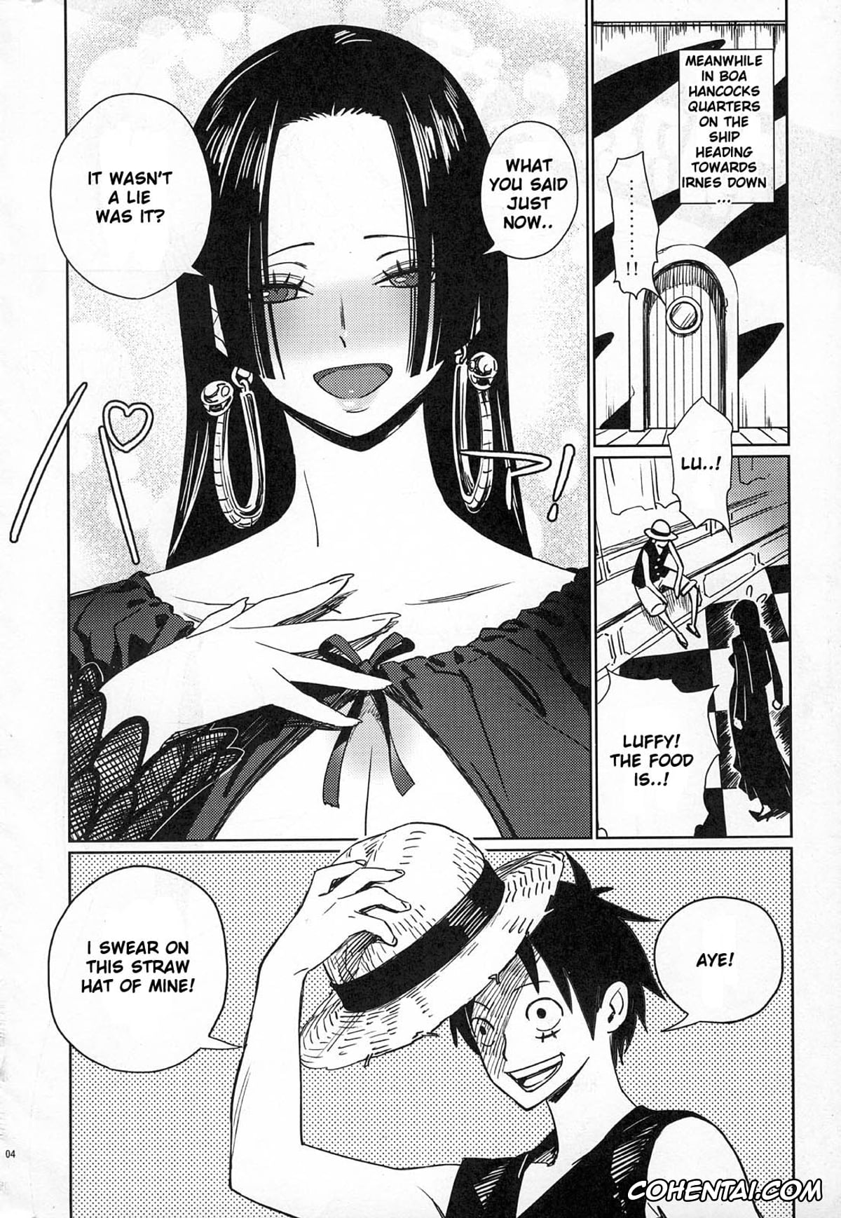 One Piece hentai, Boa Hancock hentai, Monkey D. Luffy hentai, Abura Shoukami Tsukane No.04 Hatsukoi Jotei (One Piece), pagina 3