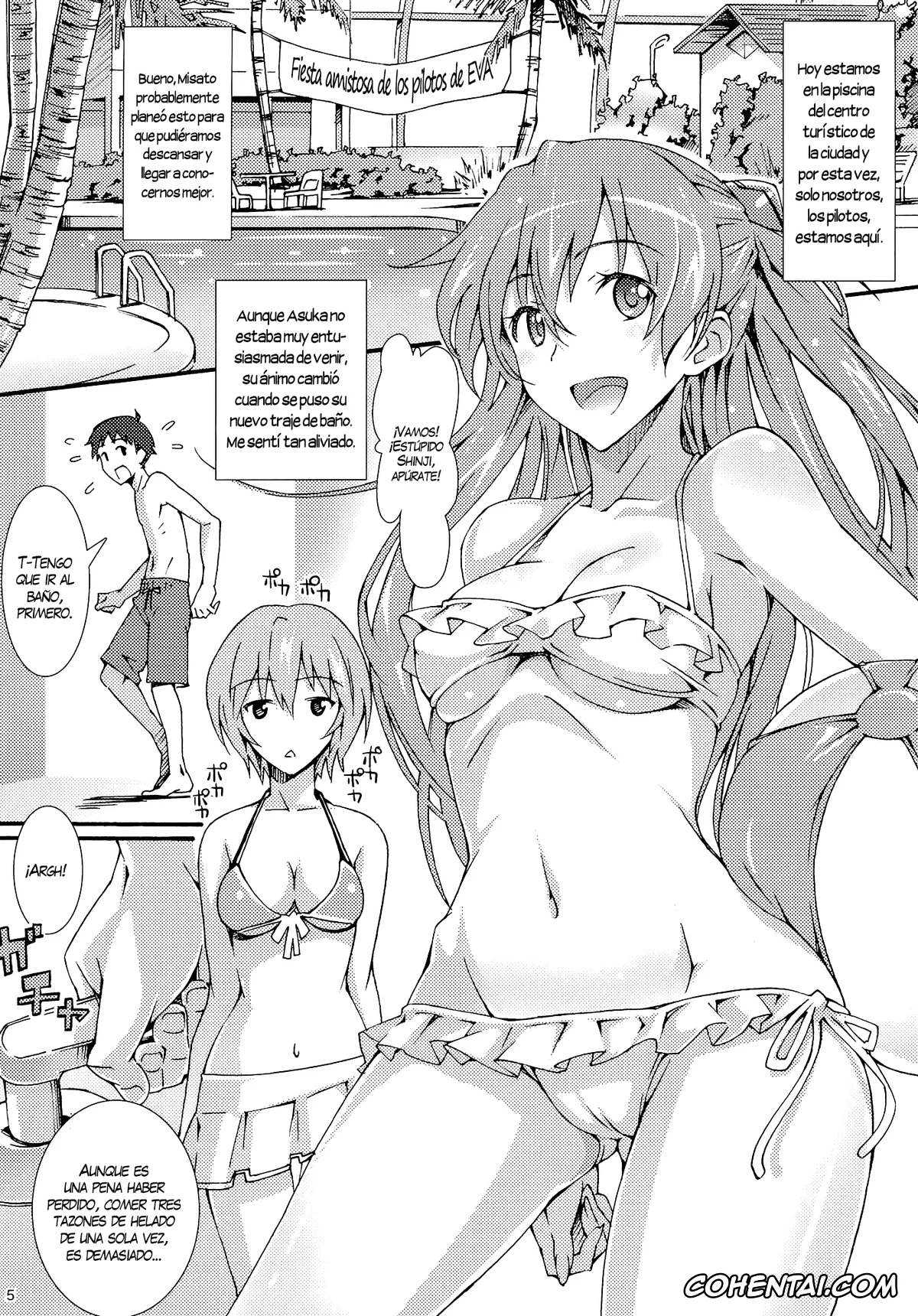 Neon Genesis Evangelion xxx, Asuka Langley Soryu xxx, Mari Illustrious Makinami xxx, Shinji Ikari xxx, Wet Children (Neon Genesis Evangelion), pagina 4