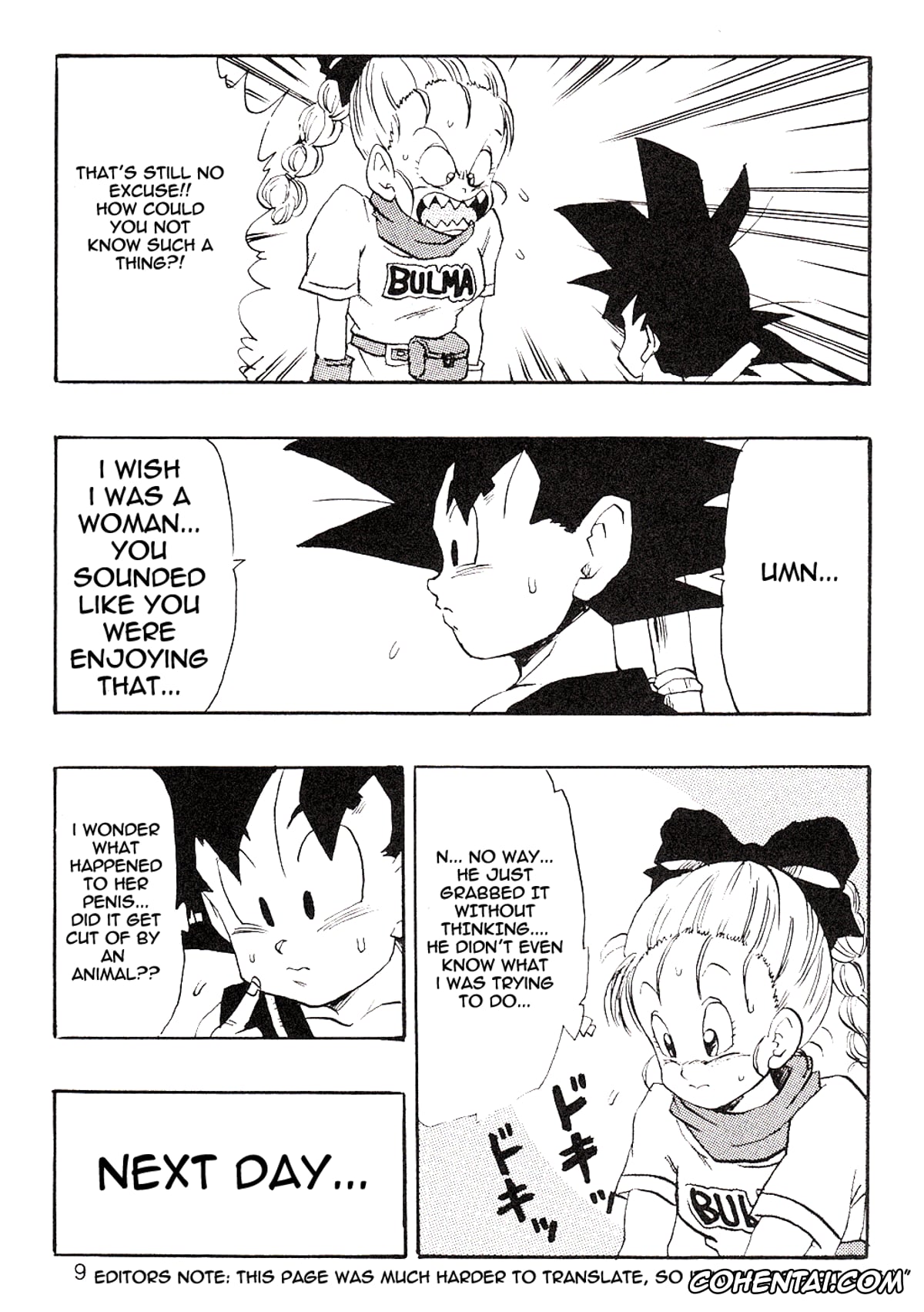 Dragon Ball hentai, Bulma Briefs hentai, Master Roshi hentai, Son Goku hentai, Dragon Ball EB 1 – Episode of Bulma (Dragon Ball), pagina 9