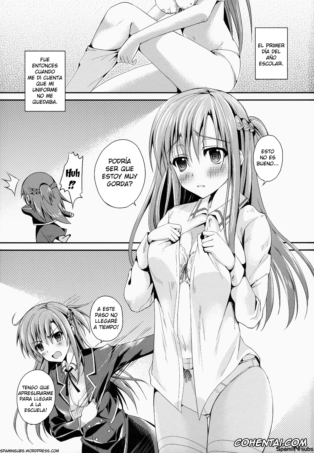 Sword Art Online hentai, Asuna Yuuki hentai, Kazuto Kirigaya | Kirito hentai, Shishunki ni Nama de Nakadashi suru. (Sword Art Online), pagina 3