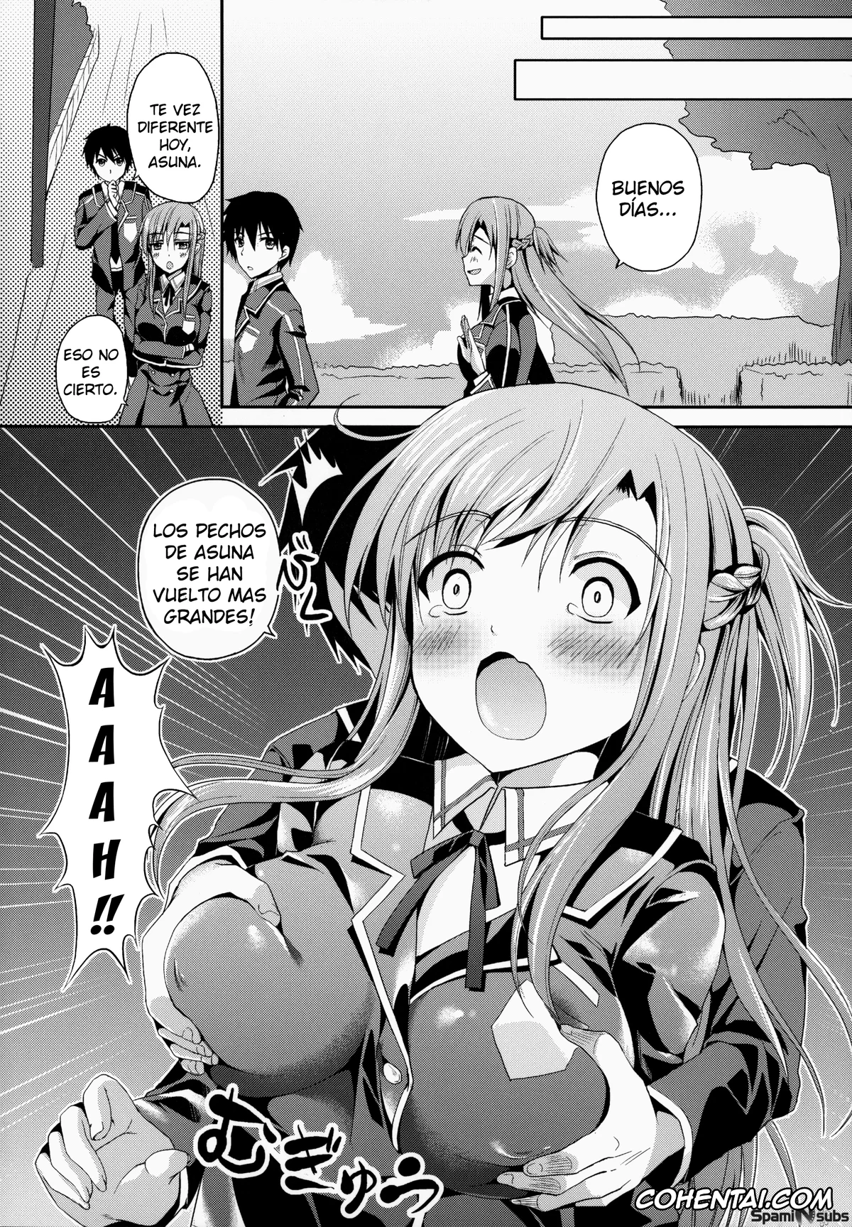 Sword Art Online xxx, Asuna Yuuki xxx, Kazuto Kirigaya | Kirito xxx, Shishunki ni Nama de Nakadashi suru. (Sword Art Online), pagina 4