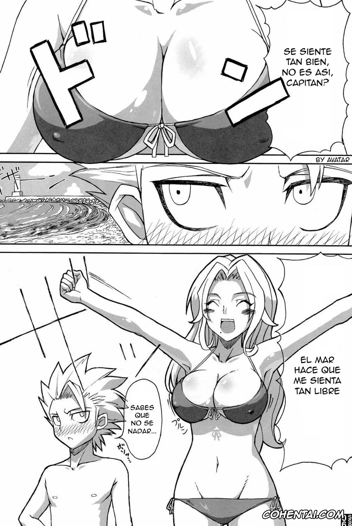 Bleach xxx, Rangiku Matsumoto xxx, Toushirou Hitsugaya xxx, Sexy Summer Beach (Bleach), pagina 4