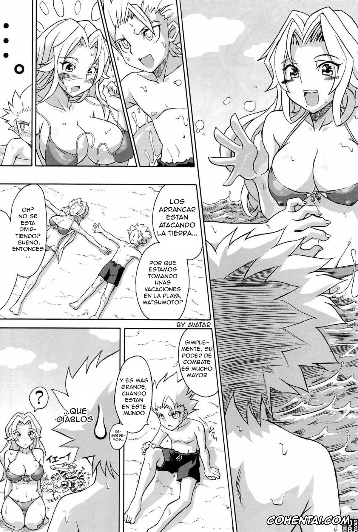 Bleach hentai, Rangiku Matsumoto hentai, Toushirou Hitsugaya hentai, Sexy Summer Beach (Bleach), pagina 6