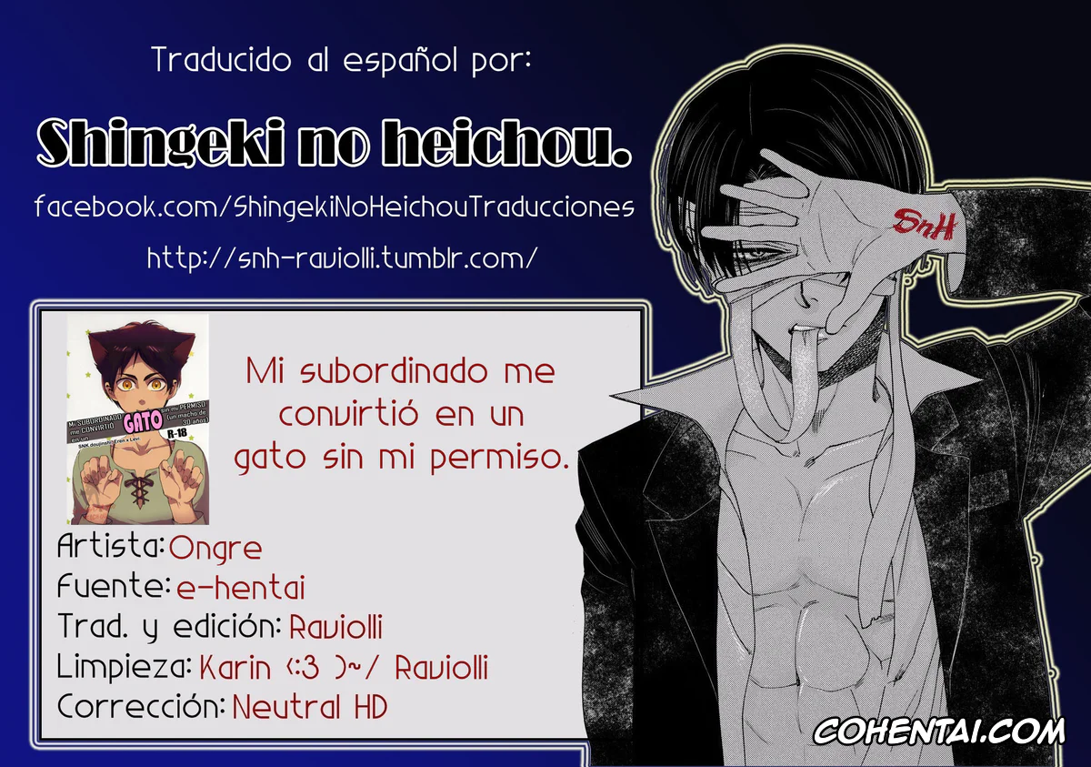 Shingeki No Kyojin | Attack On Titan porno, Eren Jaeger porno, Levi Ackerman porno, Neko ni Natta Buka ga Katte ni Hatsujou Shite Sugoku Komaru (Shingeki no Kyojin), pagina 2
