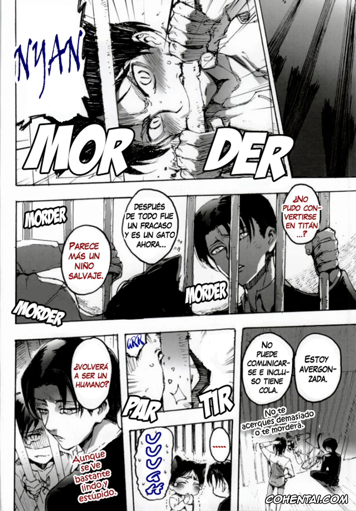 Shingeki No Kyojin | Attack On Titan xxx, Eren Jaeger xxx, Levi Ackerman xxx, Neko ni Natta Buka ga Katte ni Hatsujou Shite Sugoku Komaru (Shingeki no Kyojin), pagina 4
