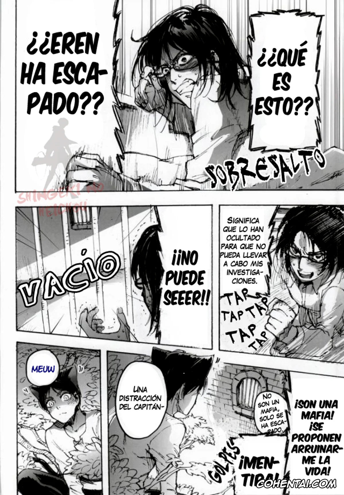 Shingeki No Kyojin | Attack On Titan hentai, Eren Jaeger hentai, Levi Ackerman hentai, Neko ni Natta Buka ga Katte ni Hatsujou Shite Sugoku Komaru (Shingeki no Kyojin), pagina 6