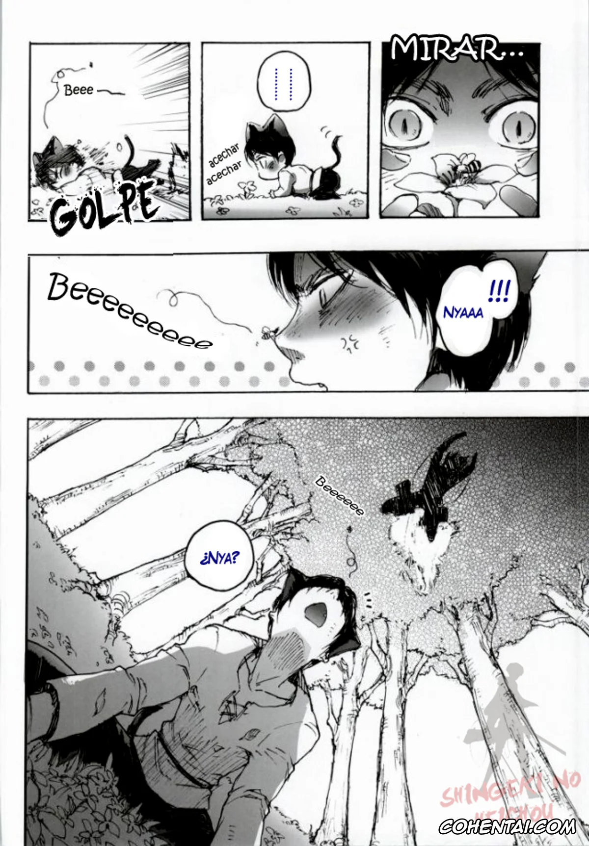 Shingeki No Kyojin | Attack On Titan porno, Eren Jaeger porno, Levi Ackerman porno, Neko ni Natta Buka ga Katte ni Hatsujou Shite Sugoku Komaru (Shingeki no Kyojin), pagina 8