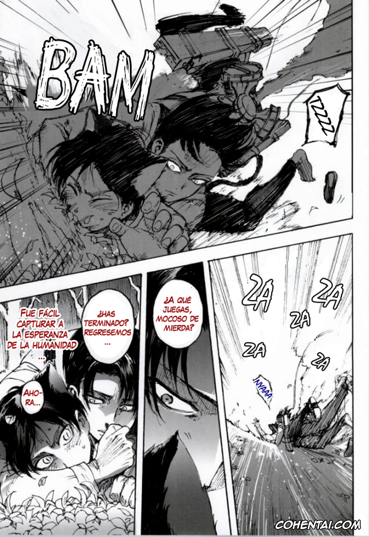 Shingeki No Kyojin | Attack On Titan hentai, Eren Jaeger hentai, Levi Ackerman hentai, Neko ni Natta Buka ga Katte ni Hatsujou Shite Sugoku Komaru (Shingeki no Kyojin), pagina 9