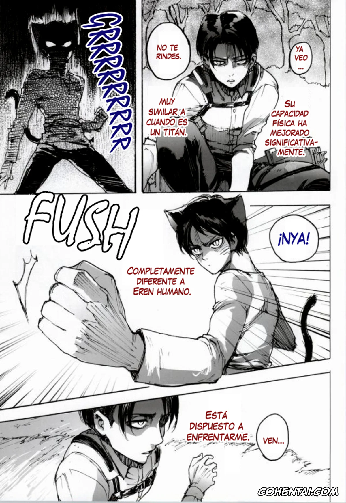 Shingeki No Kyojin | Attack On Titan porno, Eren Jaeger porno, Levi Ackerman porno, Neko ni Natta Buka ga Katte ni Hatsujou Shite Sugoku Komaru (Shingeki no Kyojin), pagina 11
