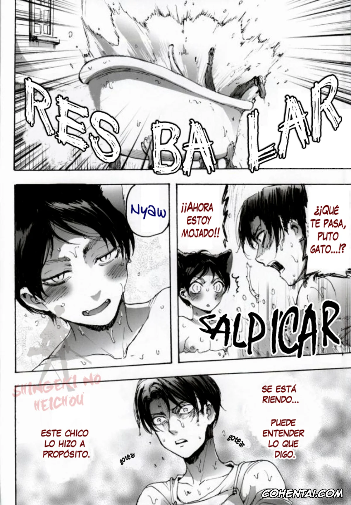 Shingeki No Kyojin | Attack On Titan hentai, Eren Jaeger hentai, Levi Ackerman hentai, Neko ni Natta Buka ga Katte ni Hatsujou Shite Sugoku Komaru (Shingeki no Kyojin), pagina 18