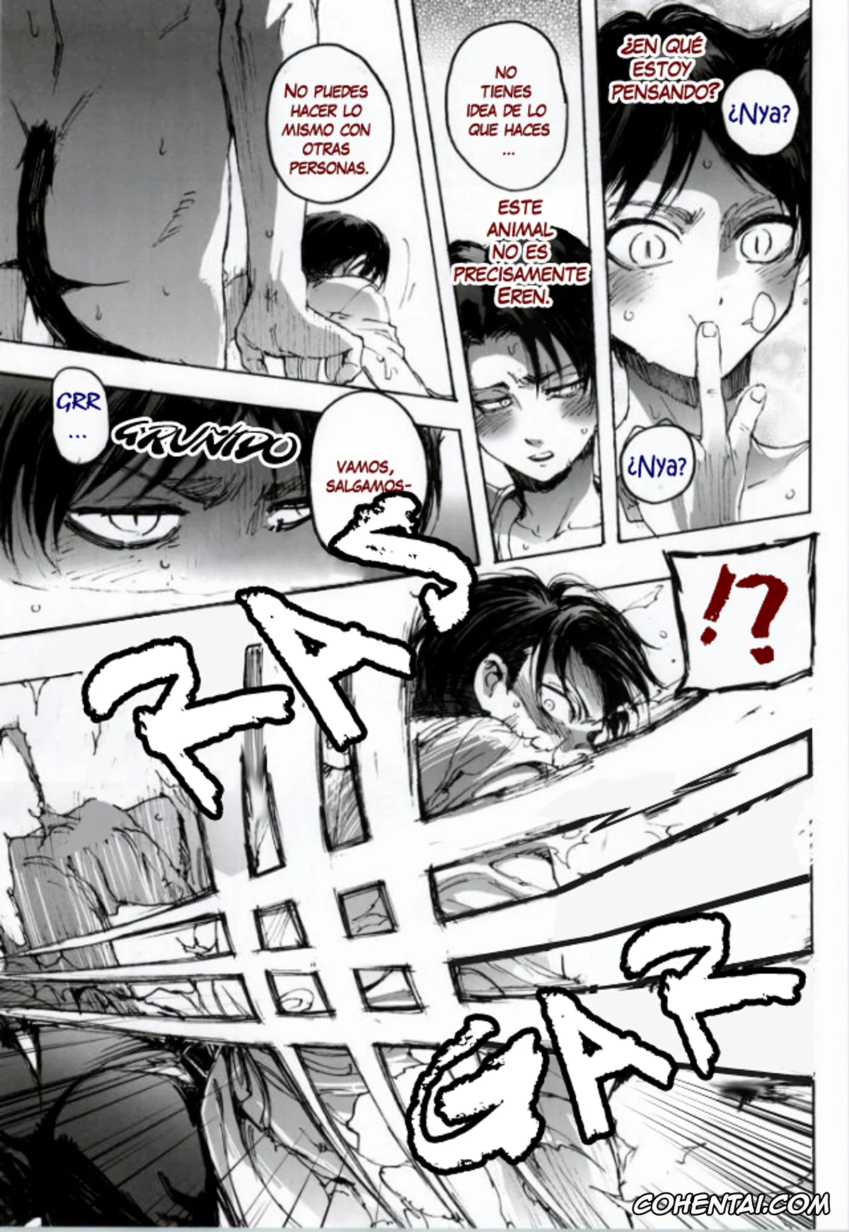 Shingeki No Kyojin | Attack On Titan porno, Eren Jaeger porno, Levi Ackerman porno, Neko ni Natta Buka ga Katte ni Hatsujou Shite Sugoku Komaru (Shingeki no Kyojin), pagina 23