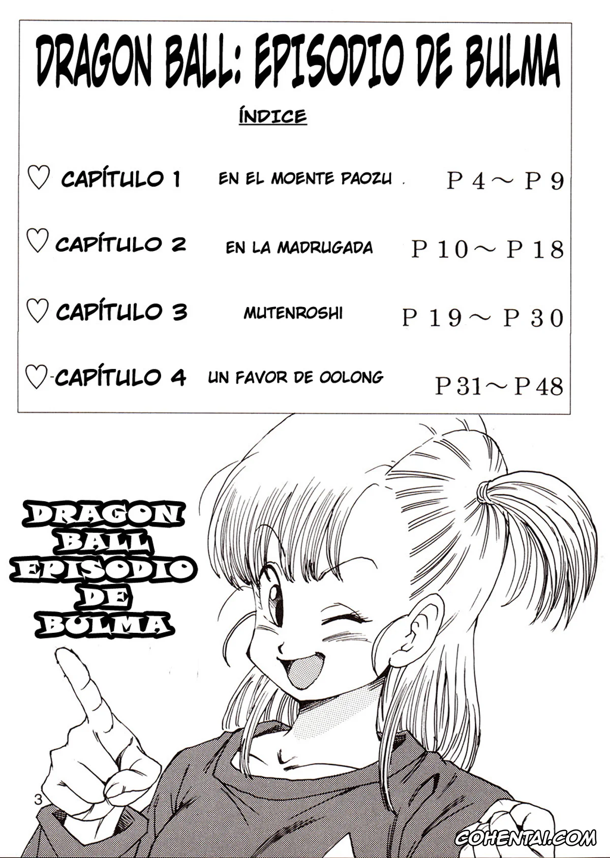 Dragon Ball xxx, Bulma Briefs xxx, Master Roshi xxx, Oolong xxx, Son Goku xxx, Dragon Ball EB 1 – Episode of Bulma (Dragon Ball), pagina 4