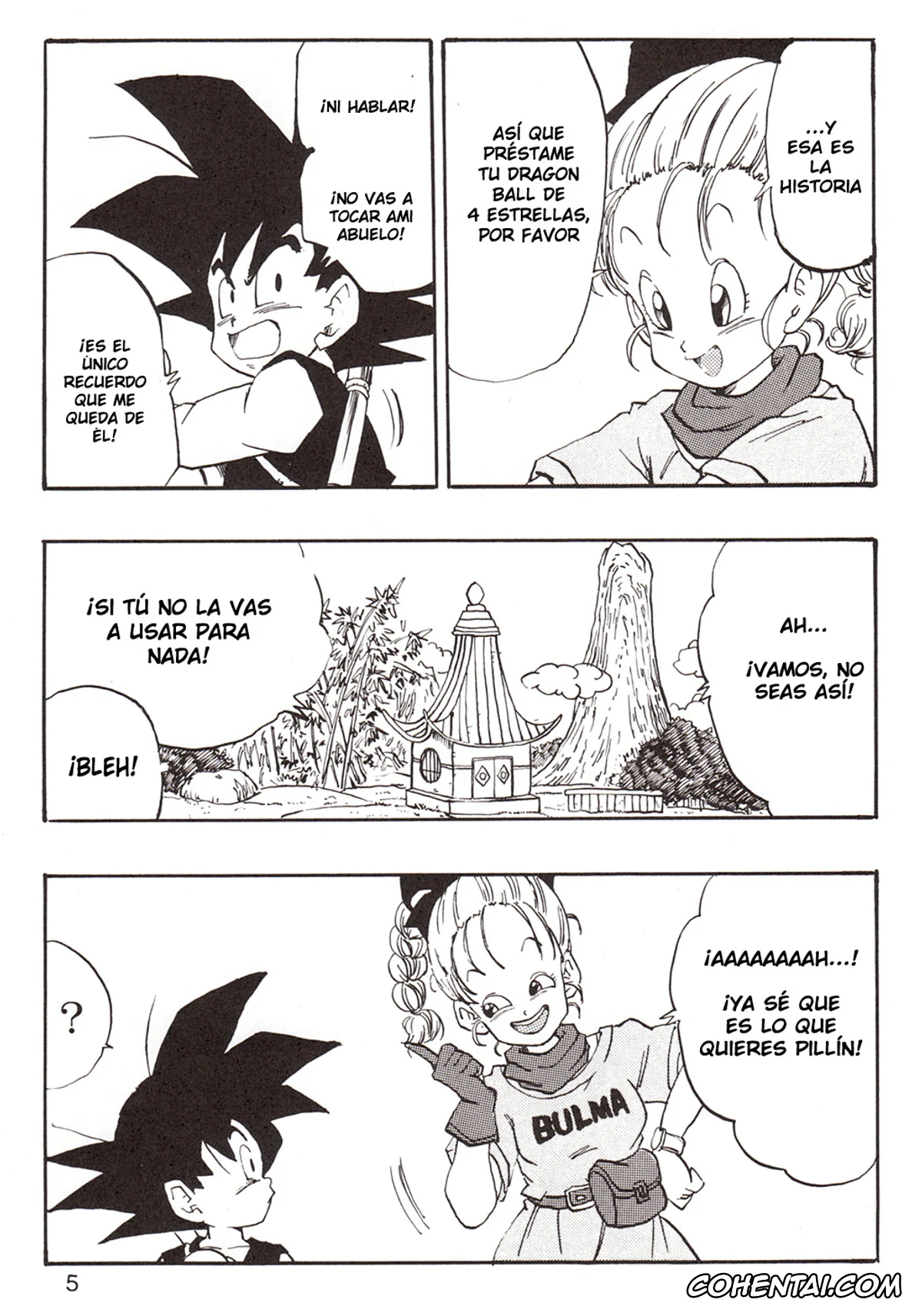 Dragon Ball porno, Bulma Briefs porno, Master Roshi porno, Oolong porno, Son Goku porno, Dragon Ball EB 1 – Episode of Bulma (Dragon Ball), pagina 5