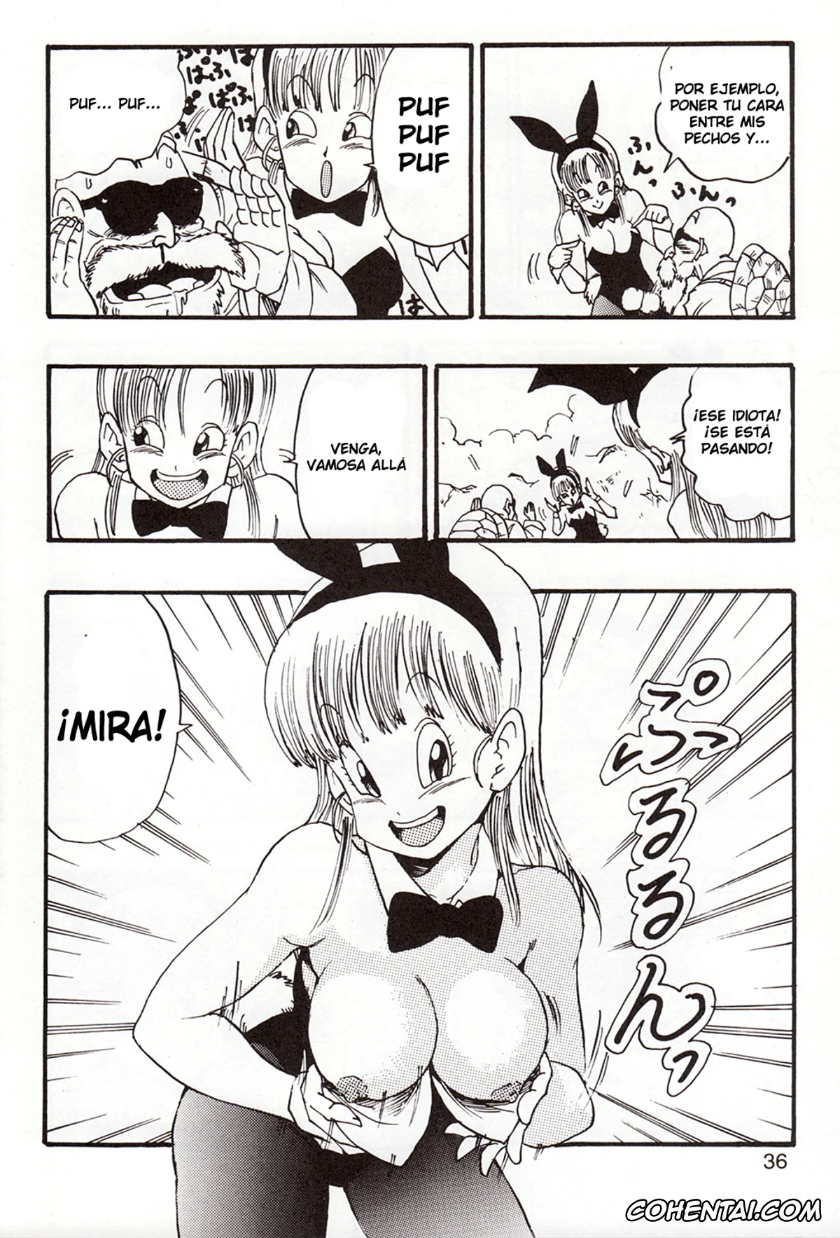 Dragon Ball hentai, Bulma Briefs hentai, Master Roshi hentai, Oolong hentai, Son Goku hentai, Dragon Ball EB 1 – Episode of Bulma (Dragon Ball), pagina 36