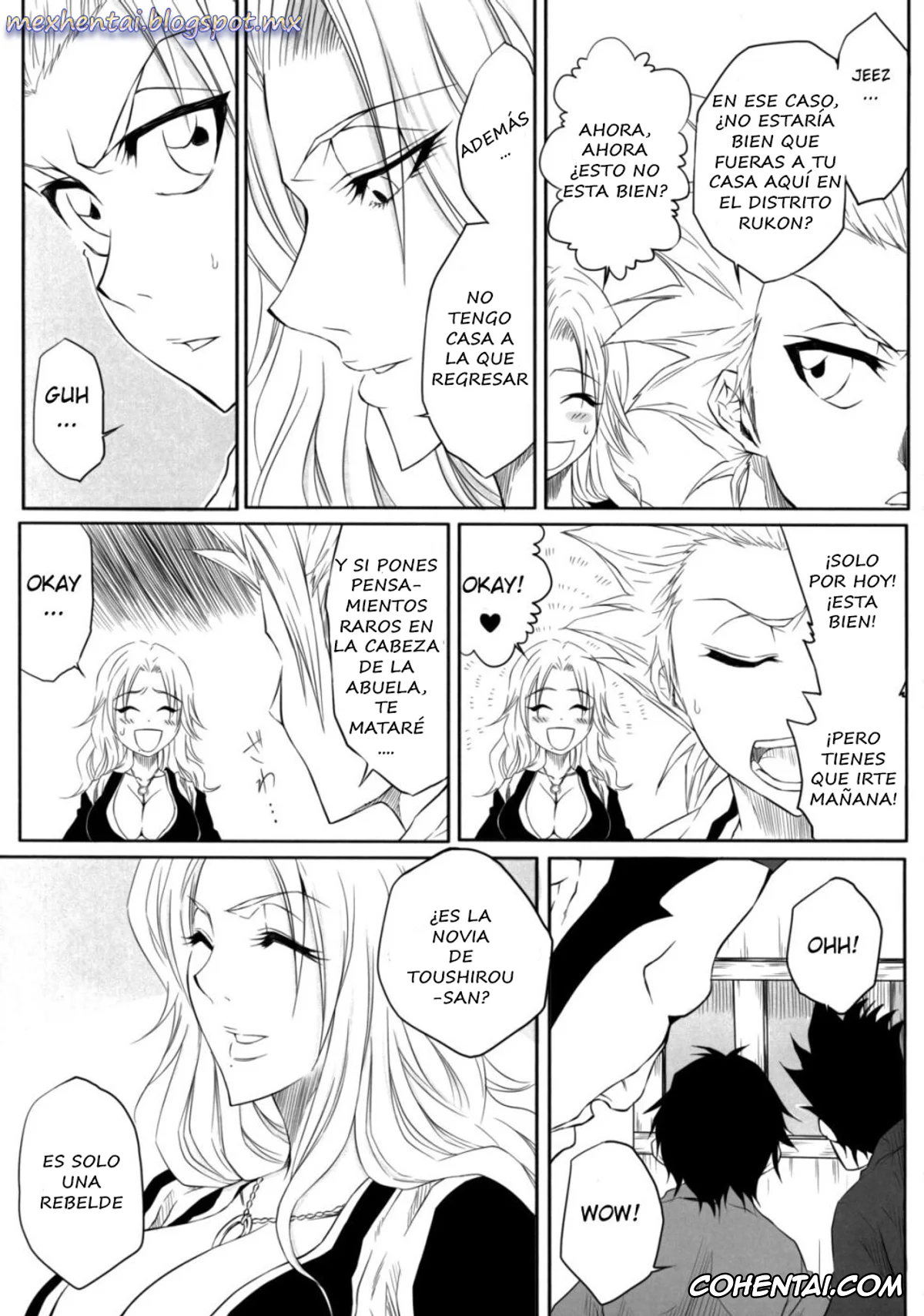 Bleach hentai, Rangiku Matsumoto hentai, Toushirou Hitsugaya hentai, Ban (Bleach), pagina 6