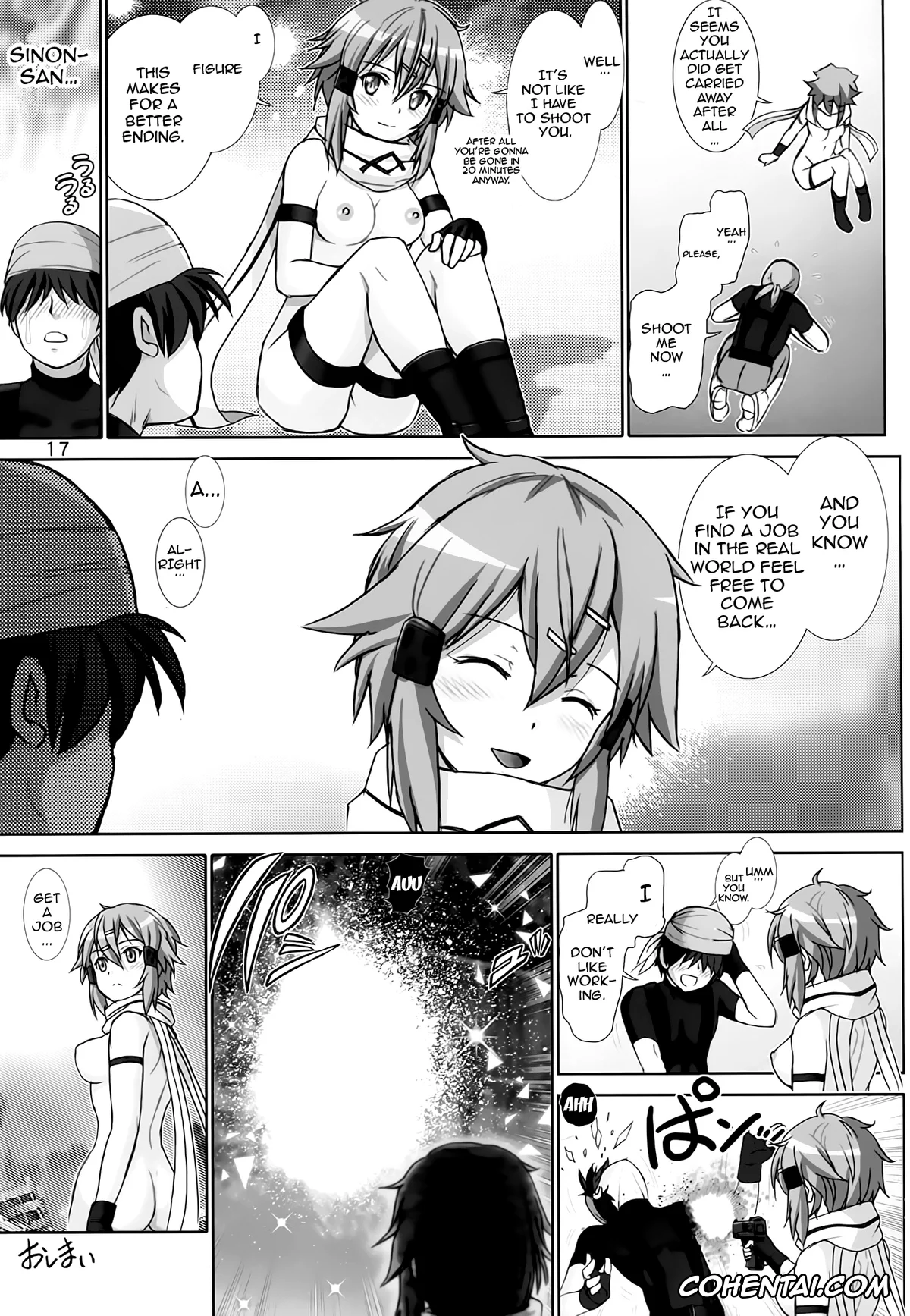 Sword Art Online xxx, Shino Asada | Sinon xxx, Koshurasete! Shinon-san (Sword Art Online), pagina 16