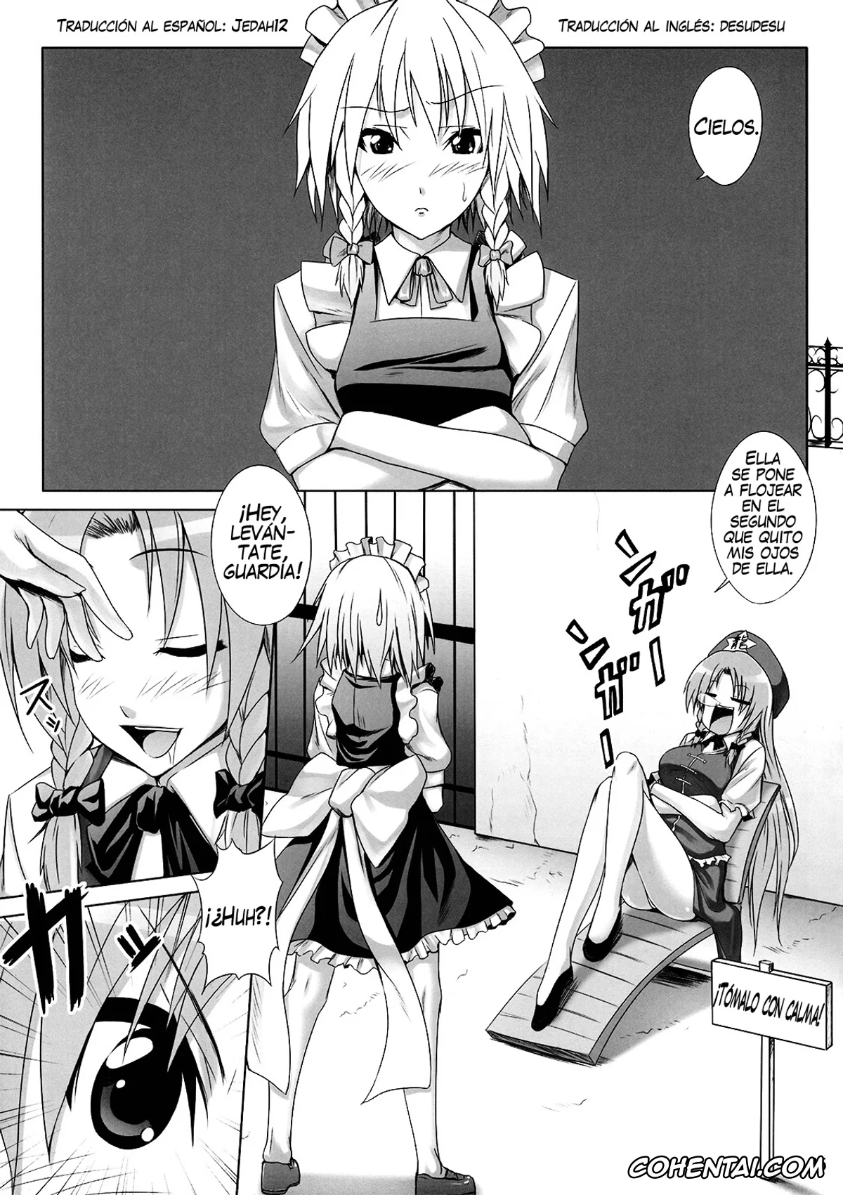Touhou Project hentai, Hong Meiling hentai, Sakuya Izayoi hentai, Maid in China (Touhou Project), pagina 6