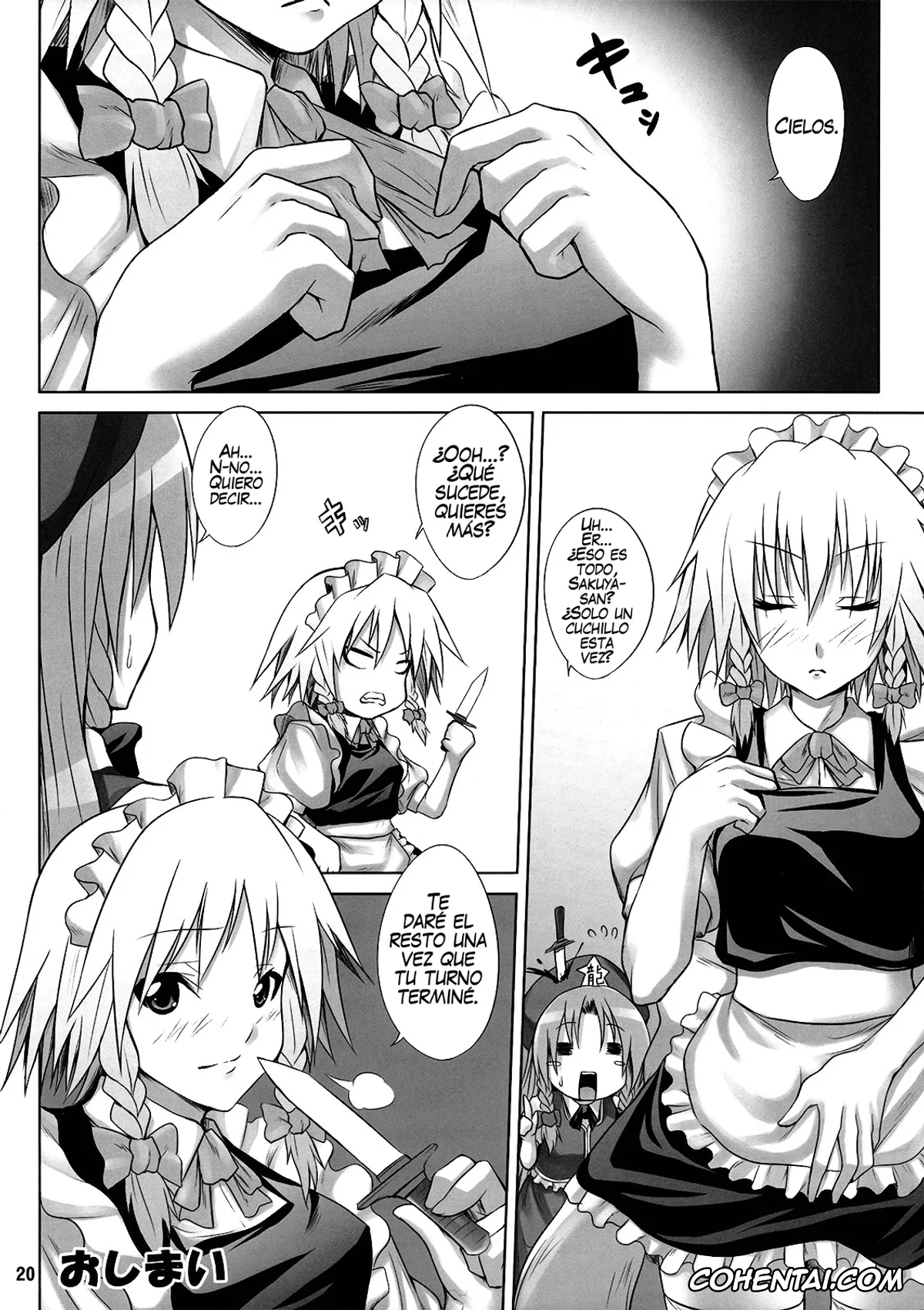 Touhou Project hentai, Hong Meiling hentai, Sakuya Izayoi hentai, Maid in China (Touhou Project), pagina 21