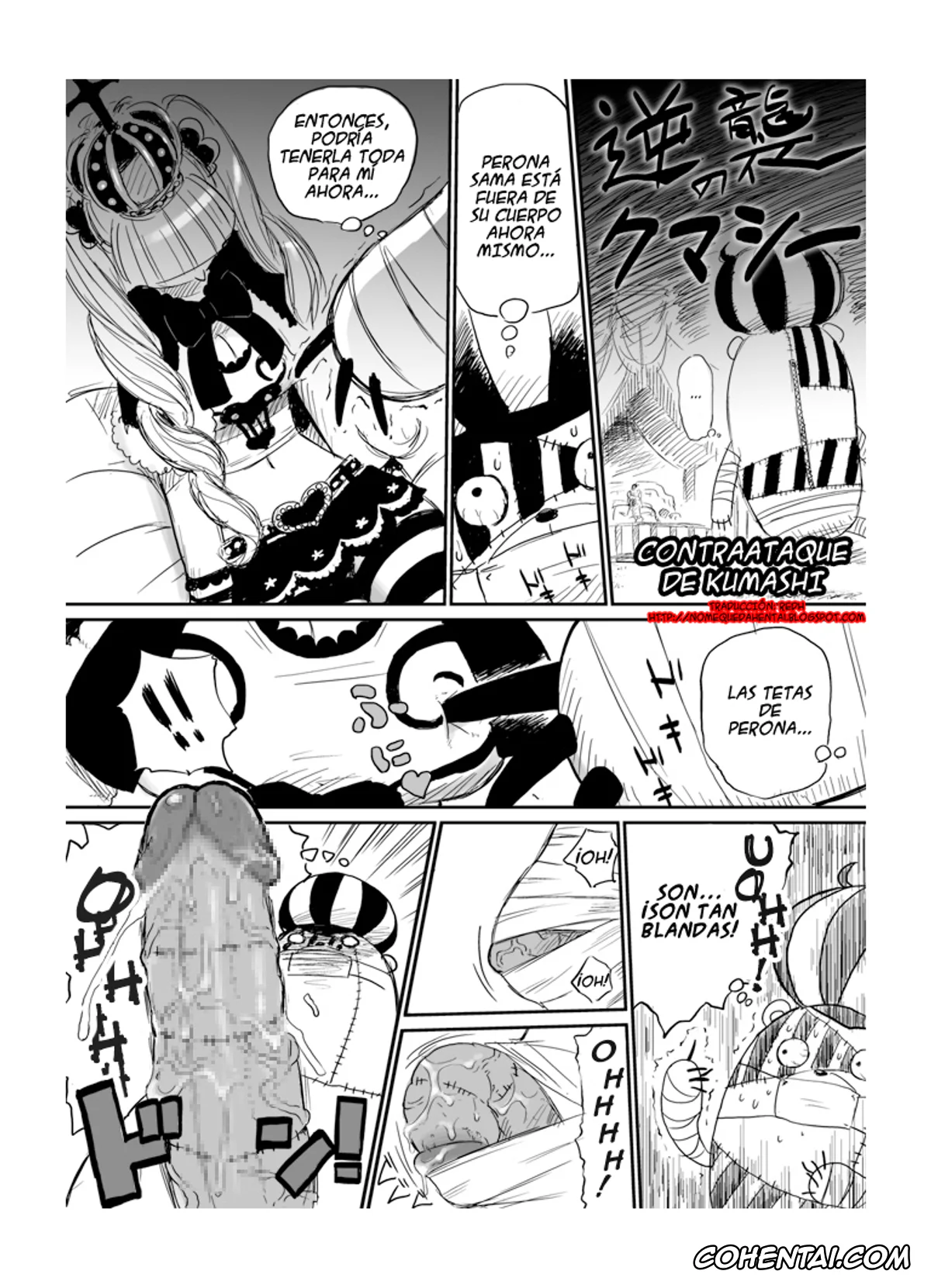 One Piece porno, Kumashi porno, Perona porno, Gyakushuu no Kumashi (One Piece), pagina 2