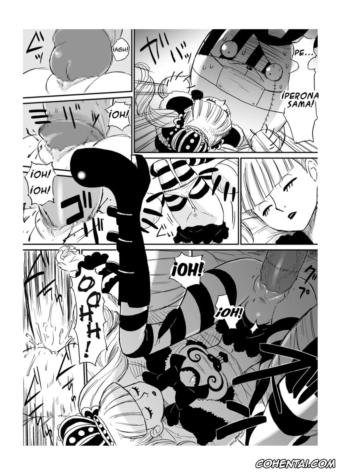 One Piece hentai, Kumashi hentai, Perona hentai, Gyakushuu no Kumashi (One Piece), pagina 3