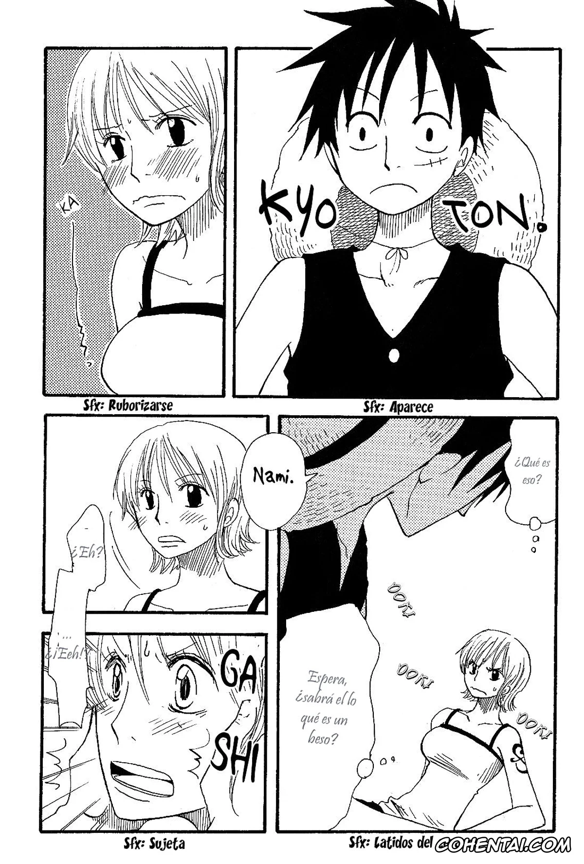 One Piece xxx, Monkey D. Luffy xxx, Nami xxx, Dakishimetara Kiss o Shiyou. (One Piece), pagina 4