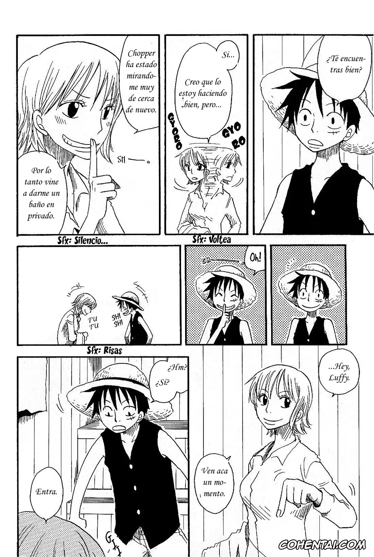 One Piece xxx, Monkey D. Luffy xxx, Nami xxx, Dakishimetara Kiss o Shiyou. (One Piece), pagina 7