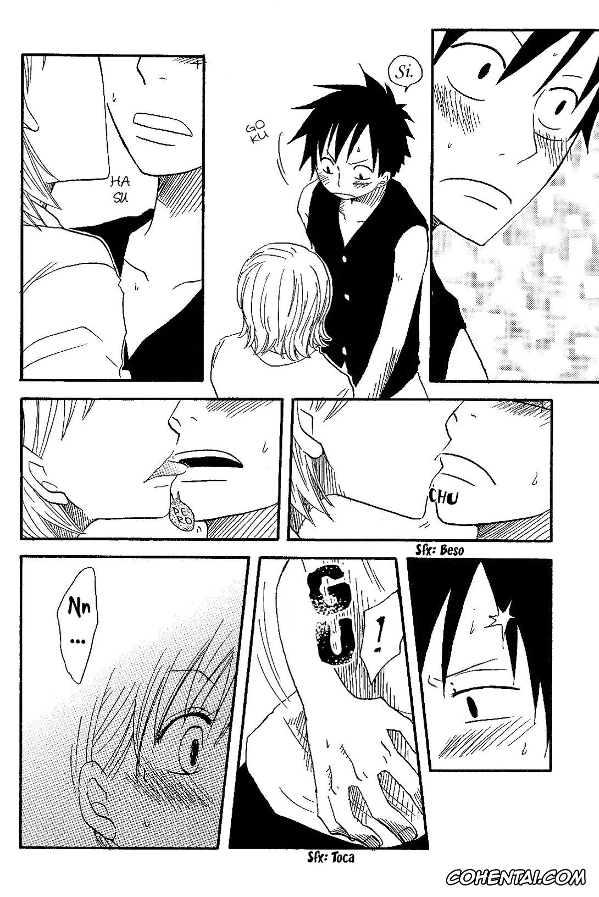 One Piece hentai, Monkey D. Luffy hentai, Nami hentai, Dakishimetara Kiss o Shiyou. (One Piece), pagina 15