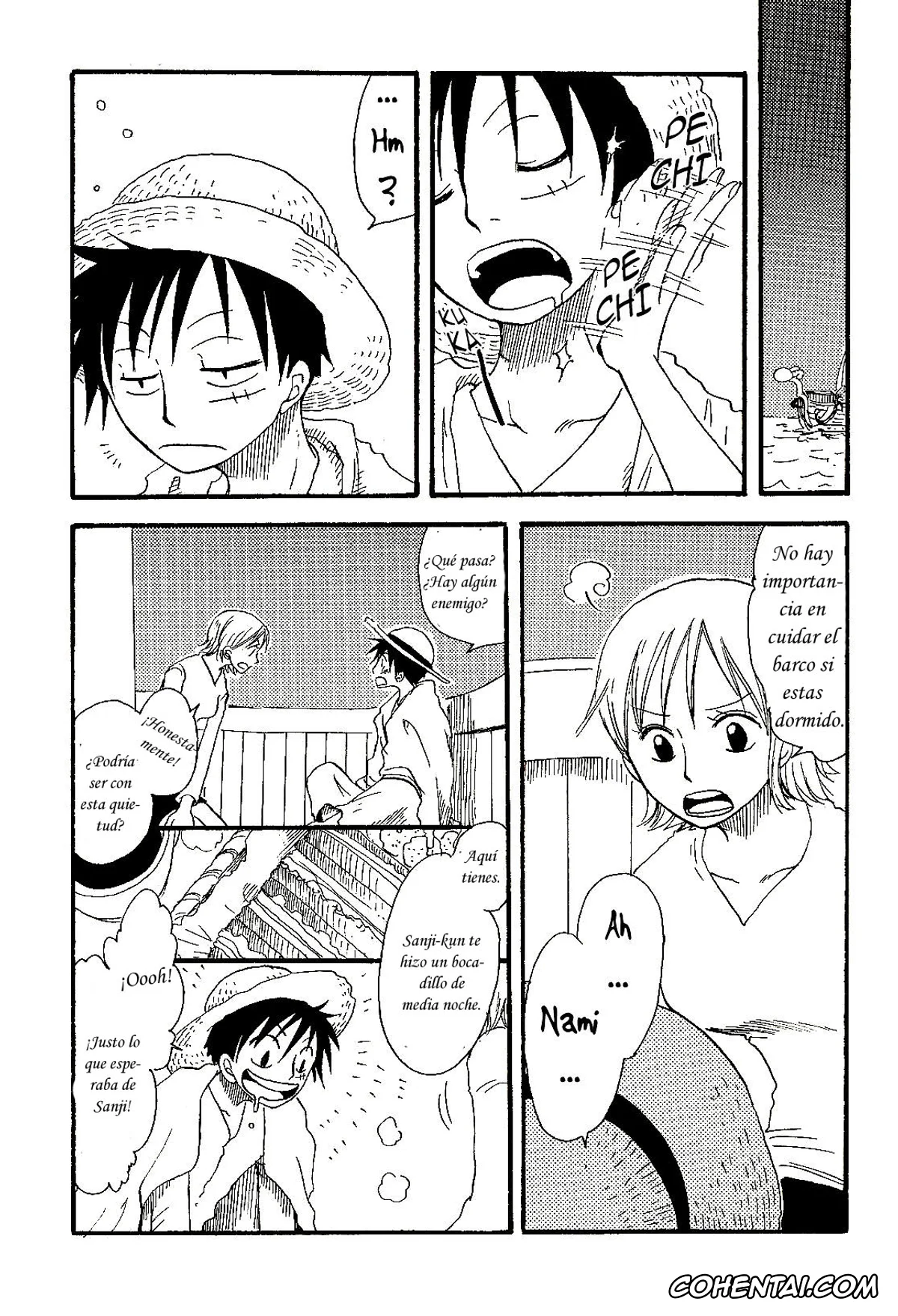 One Piece porno, Monkey D. Luffy porno, Nami porno, Dakishimetara Kiss o Shiyou. (One Piece), pagina 35